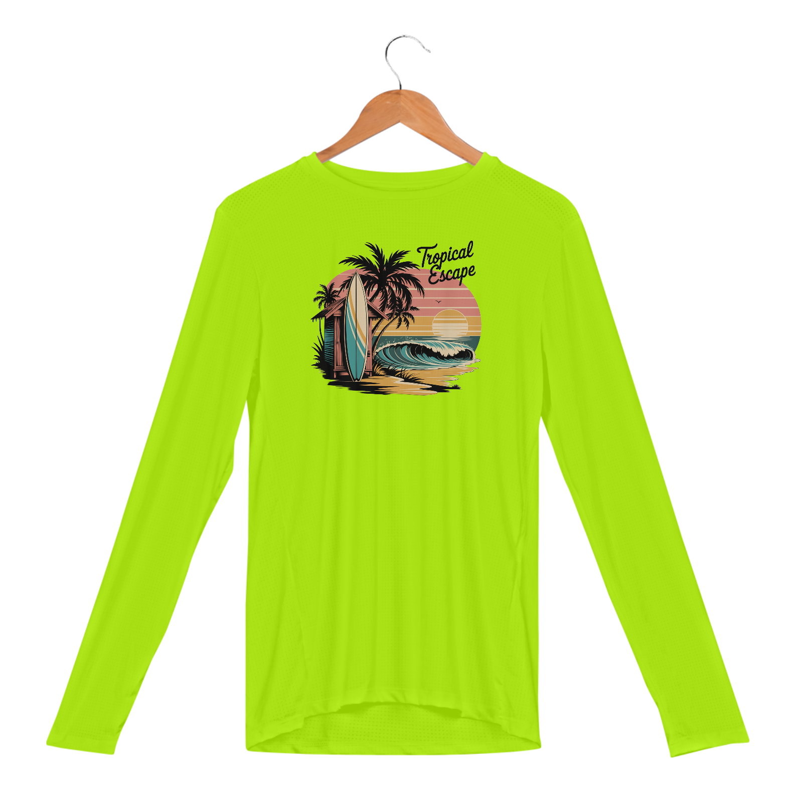 Camisa Manga Longa Sport Dry UV Estampa Surf