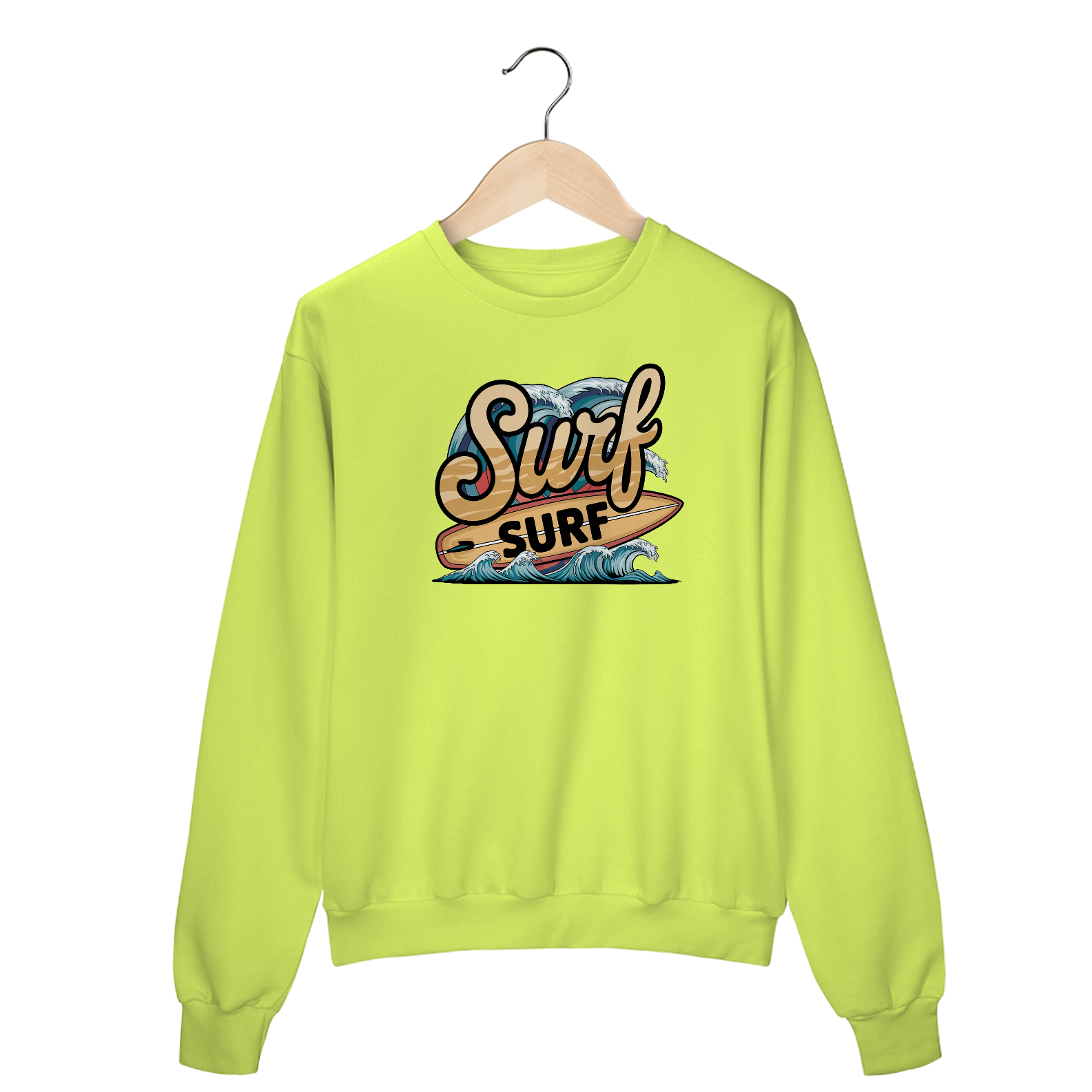 Moletom Fechado Estampa Surf Plancha