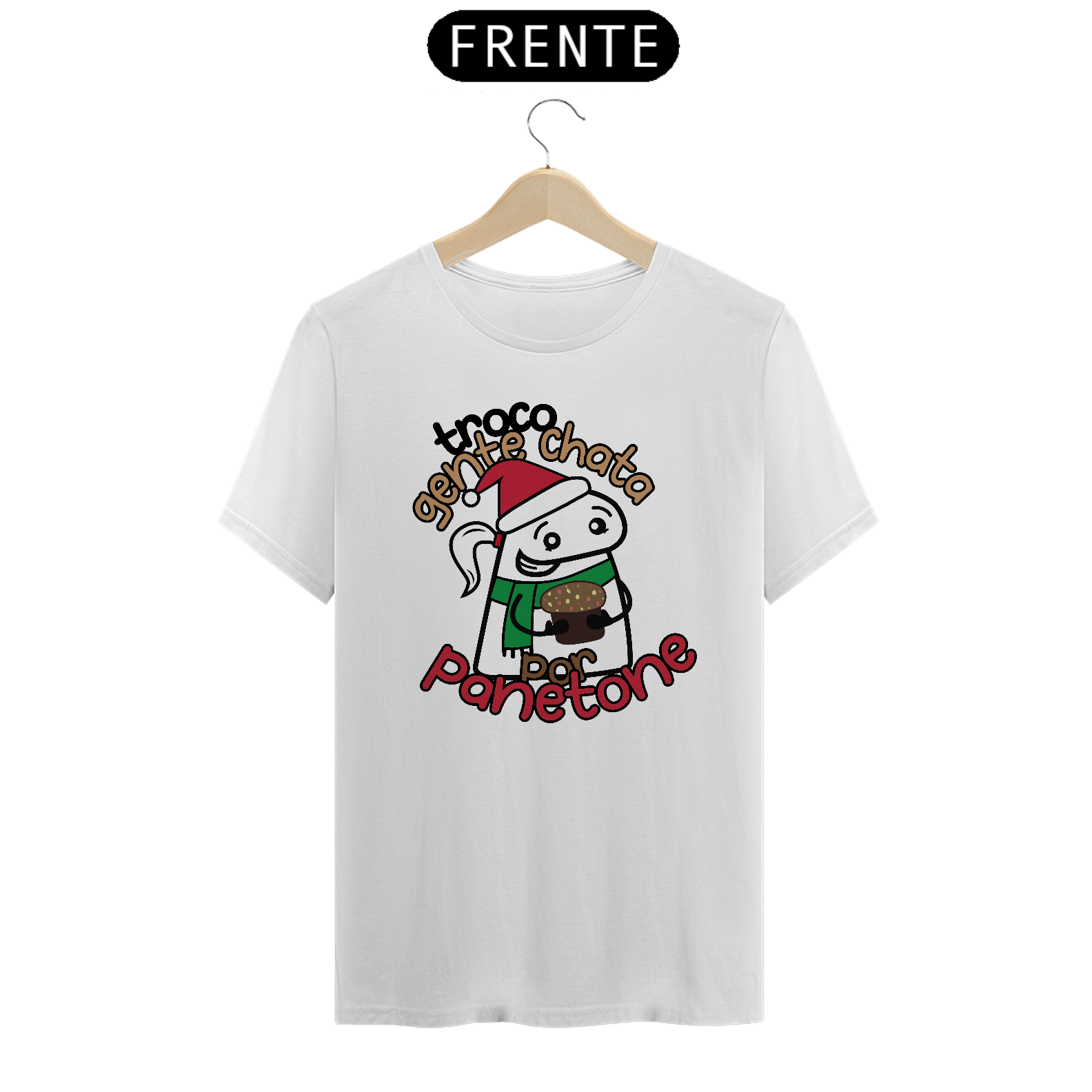 camiseta unissex, humorística de natal.