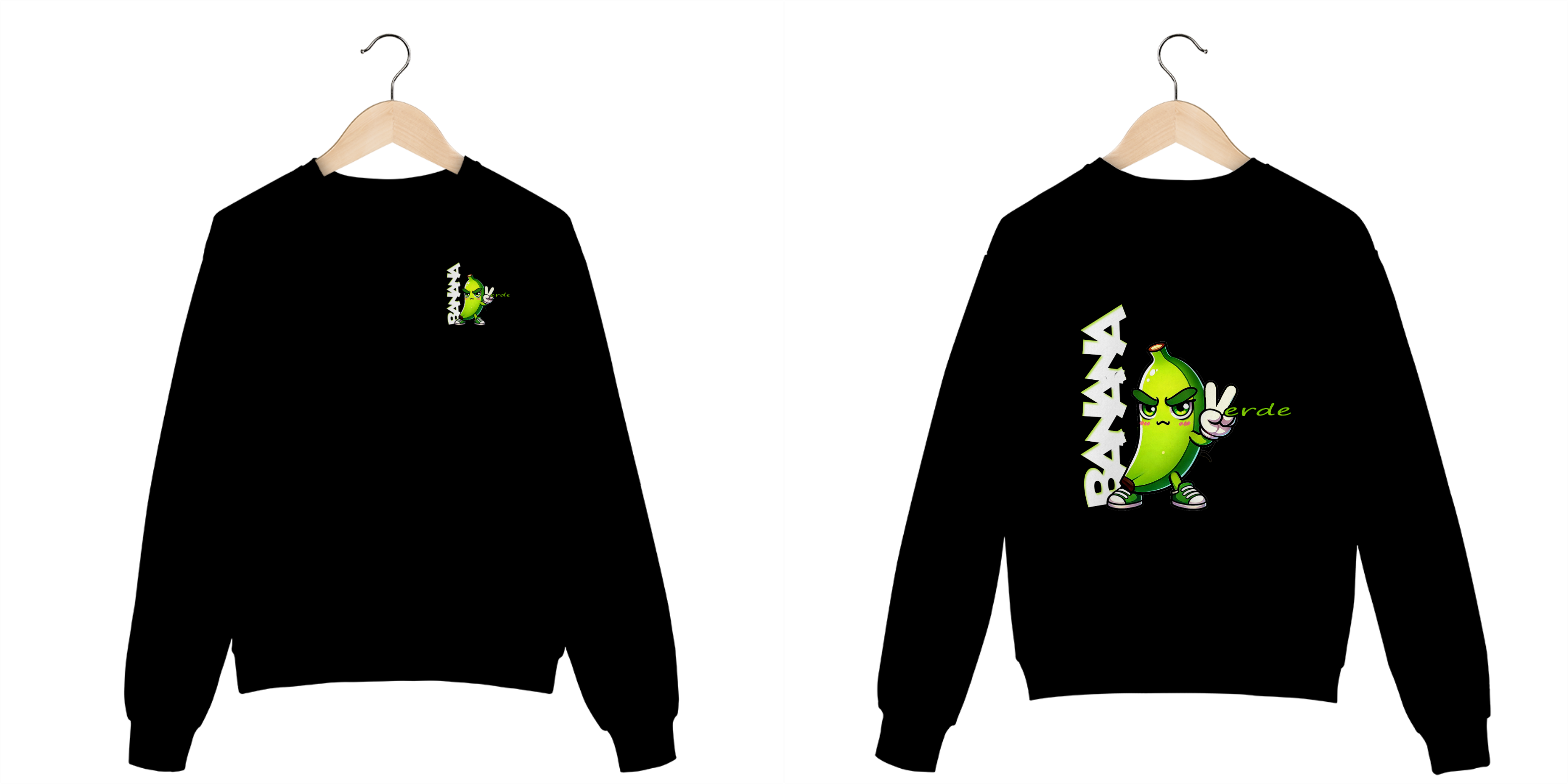 Moletom Banana Verde sem capuz