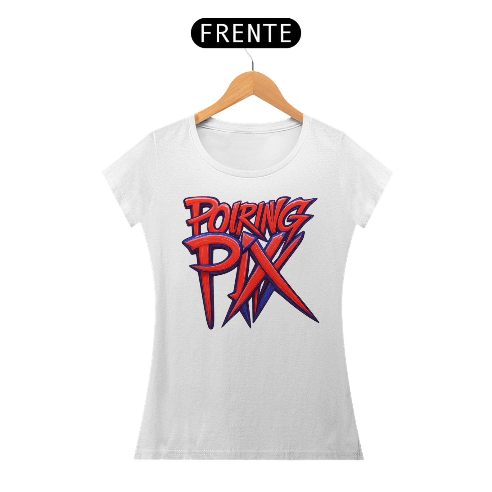 Pouring Pix Estilizada Baby Look