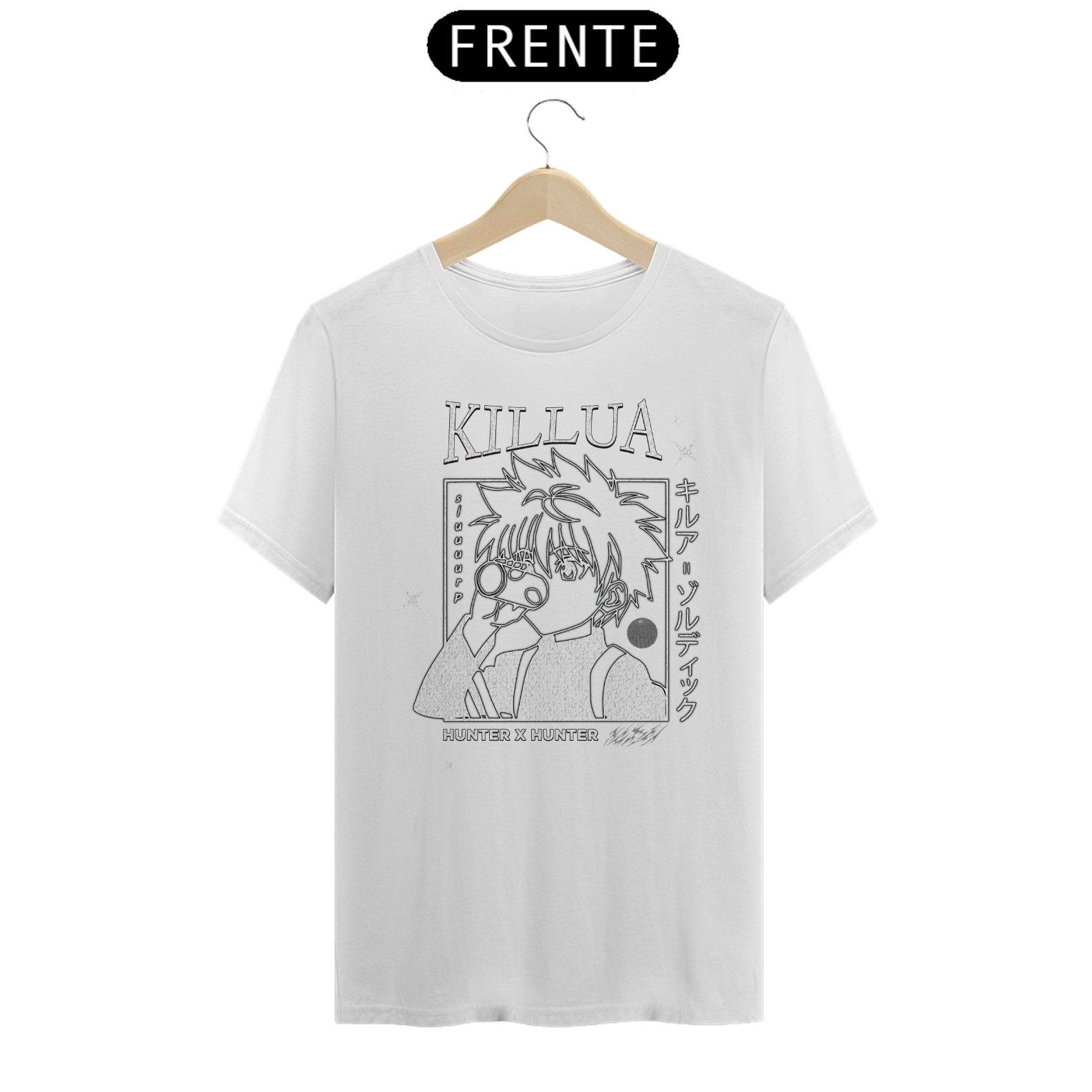Camiseta HxH - Killua Preta