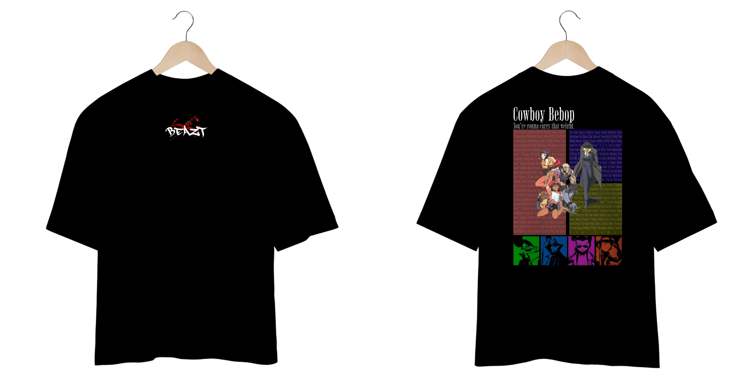 Oversized Cowboy Bebop Preta