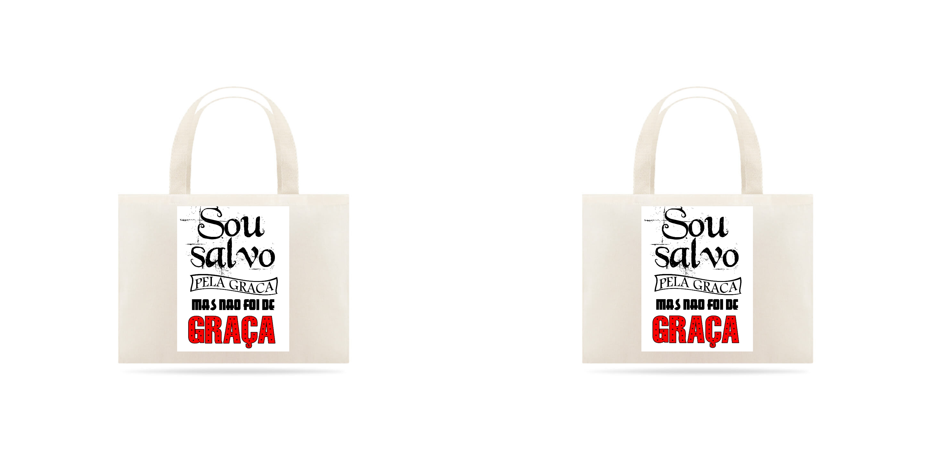 EcoBag Sou Salvo Pela Graça Mas Não Foi De Graça