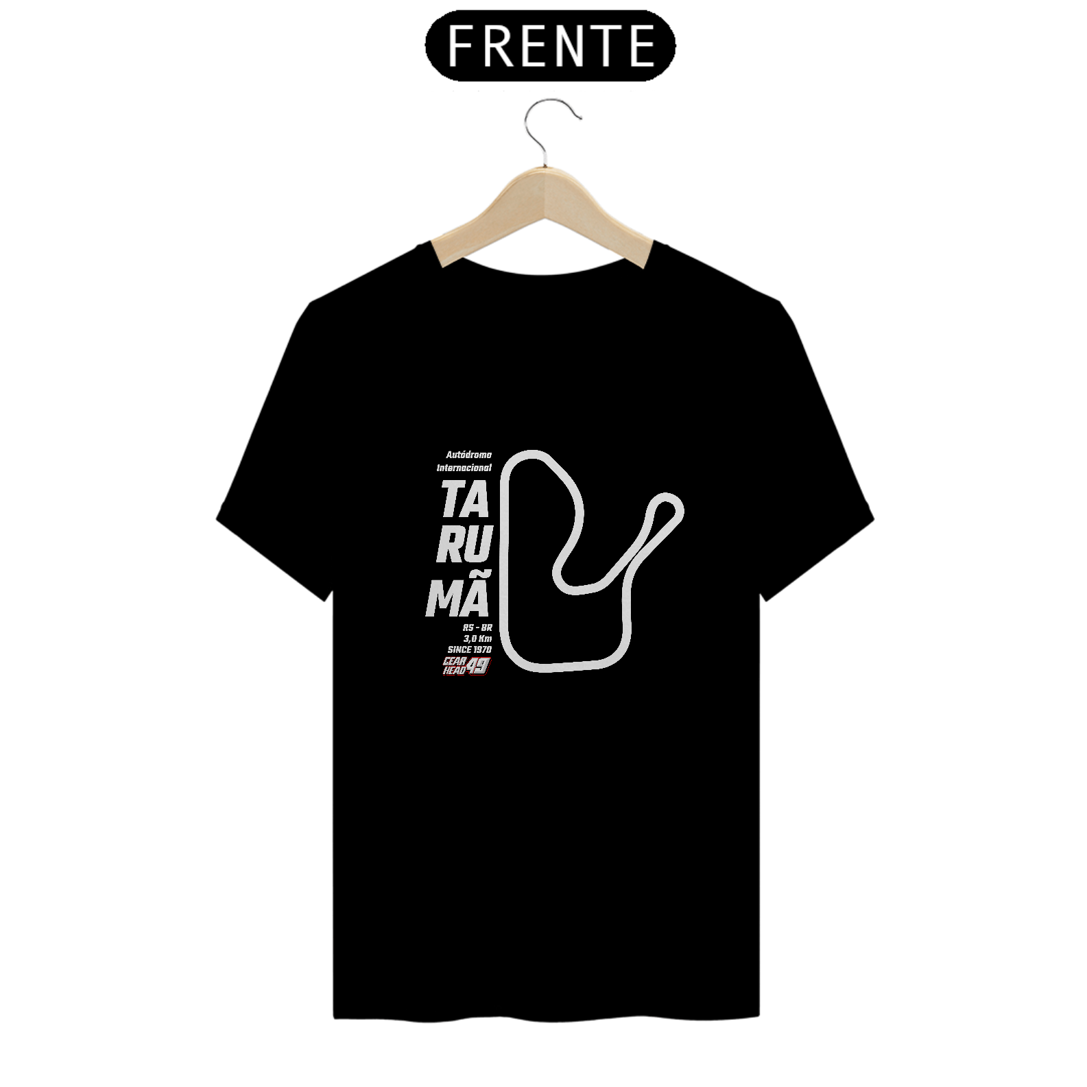 Nome do produto: Camiseta Pistas - Tarumã - Estampa Branca