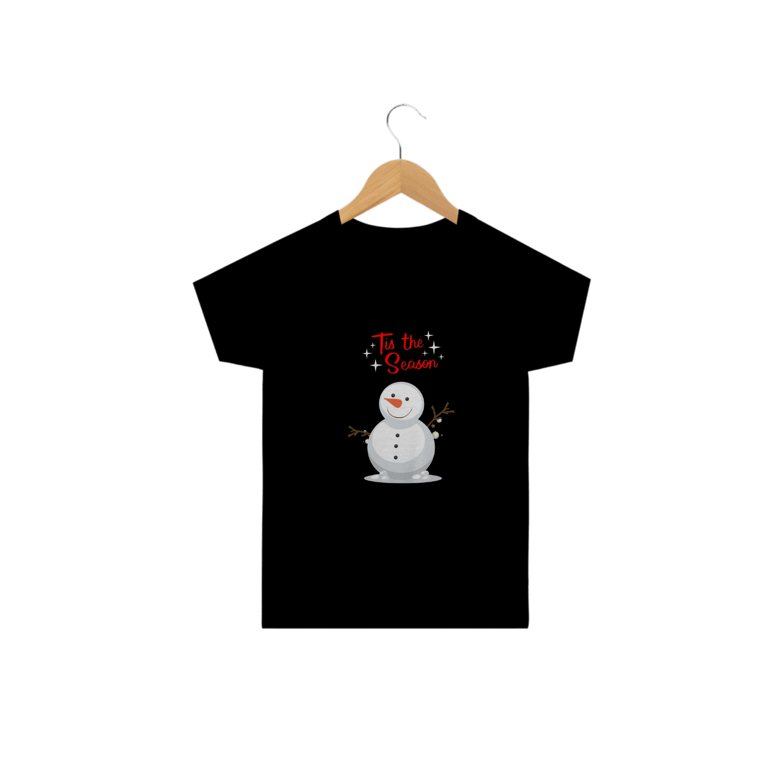 Camiseta Infantil Boneco de Neve