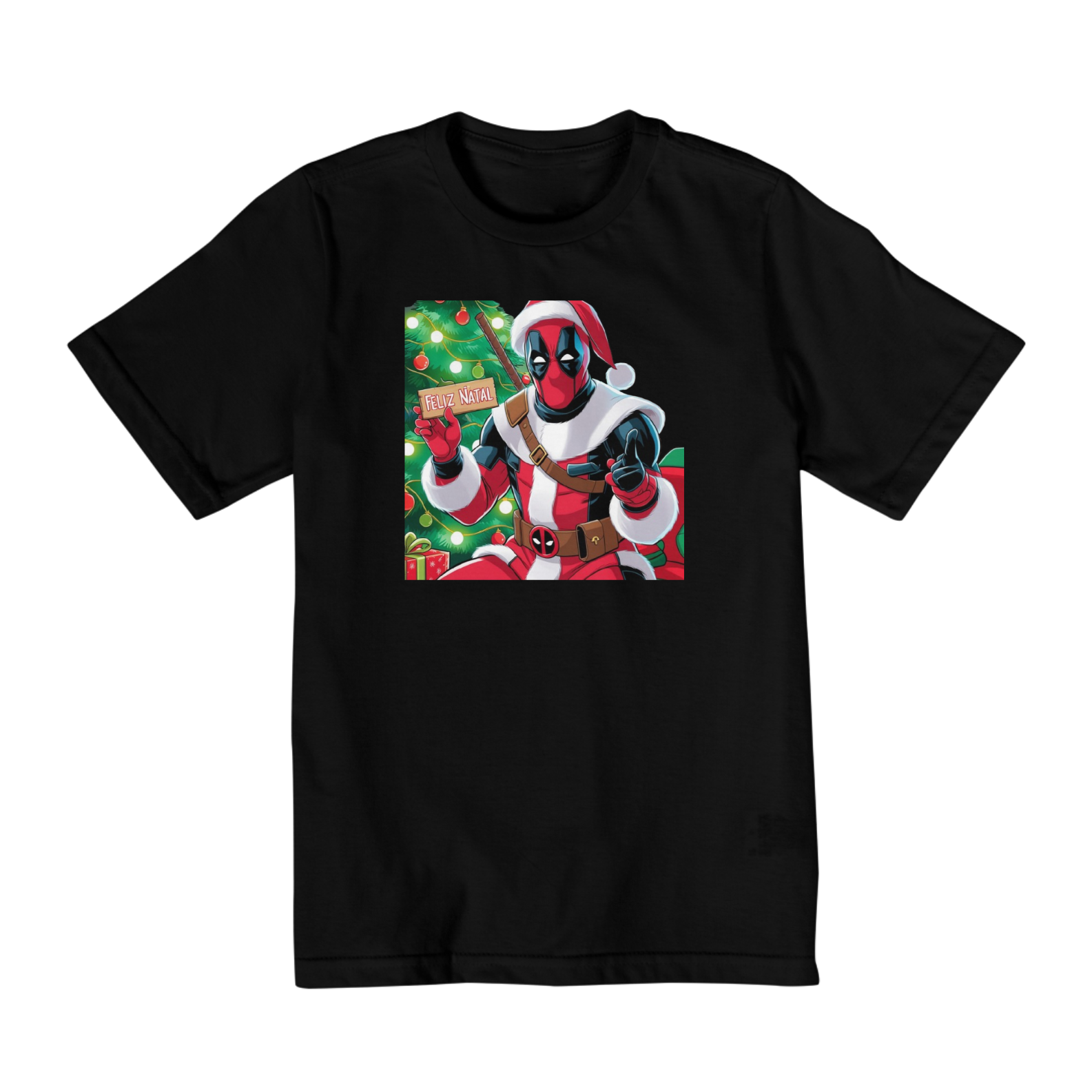 Camiseta Infantil Deadpool Natal