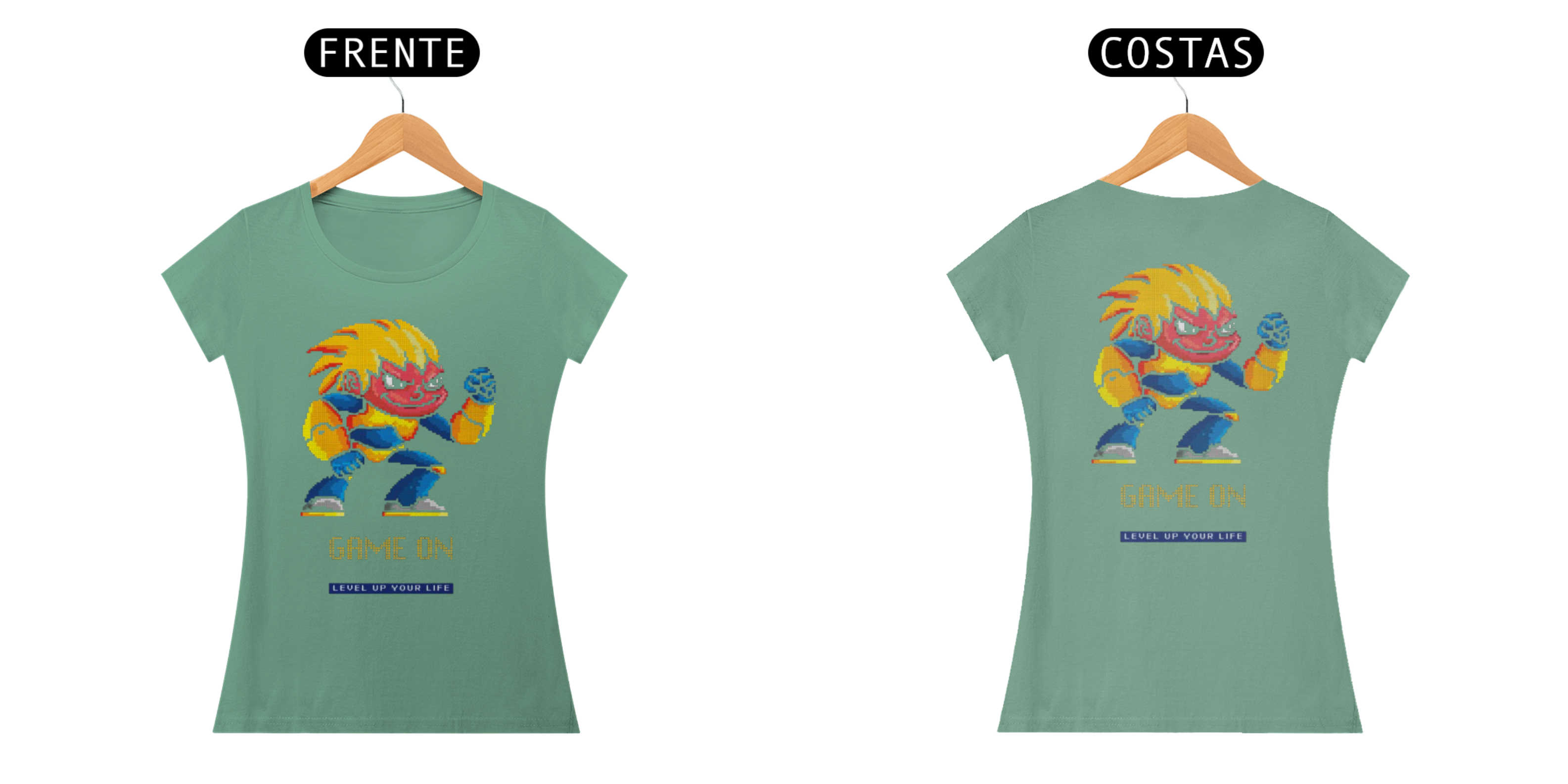 Camiseta Feminina Game on