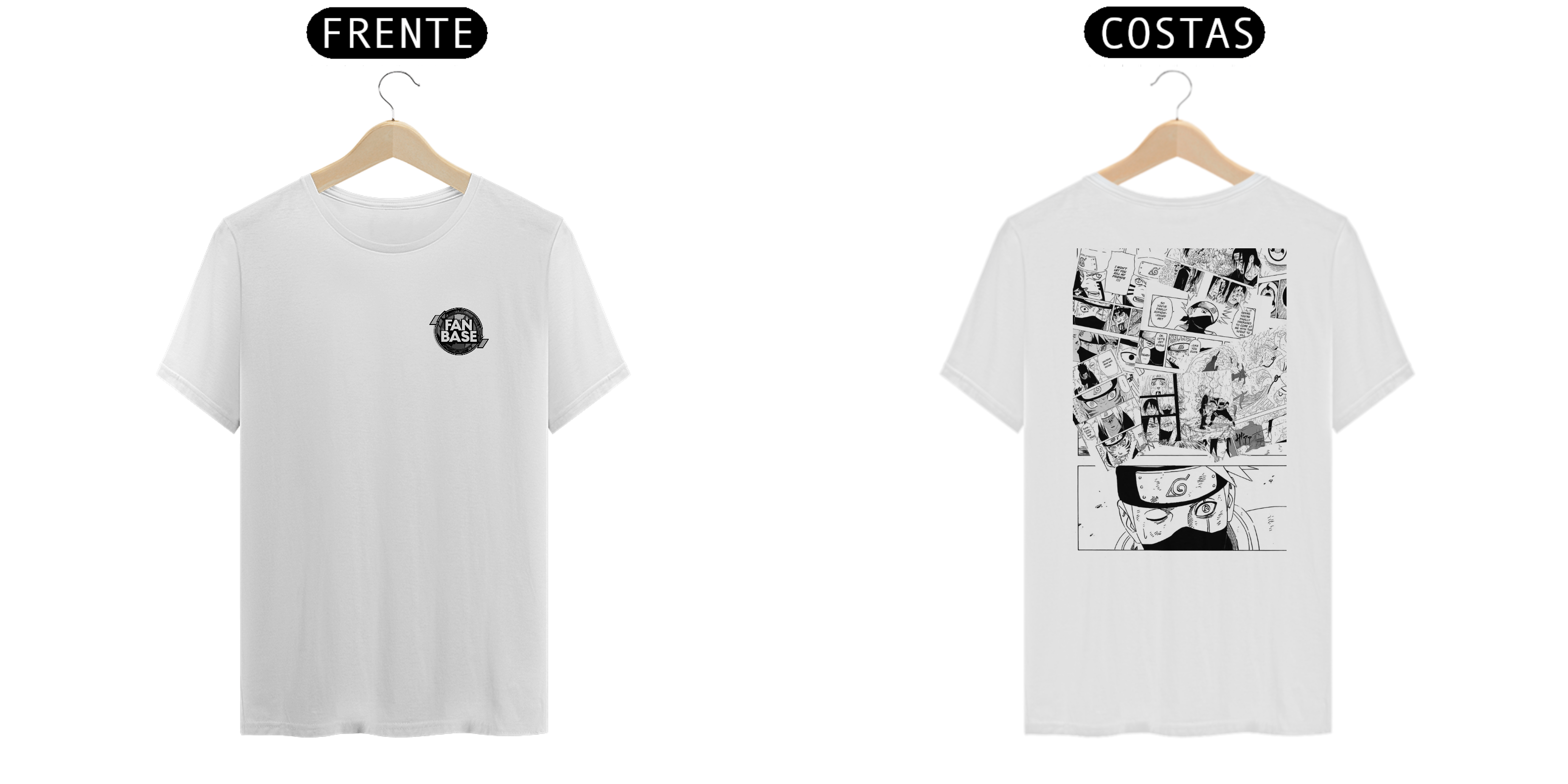 T-Shirt - Naruto x Sasuke Edit Mangá (Edição Especial)