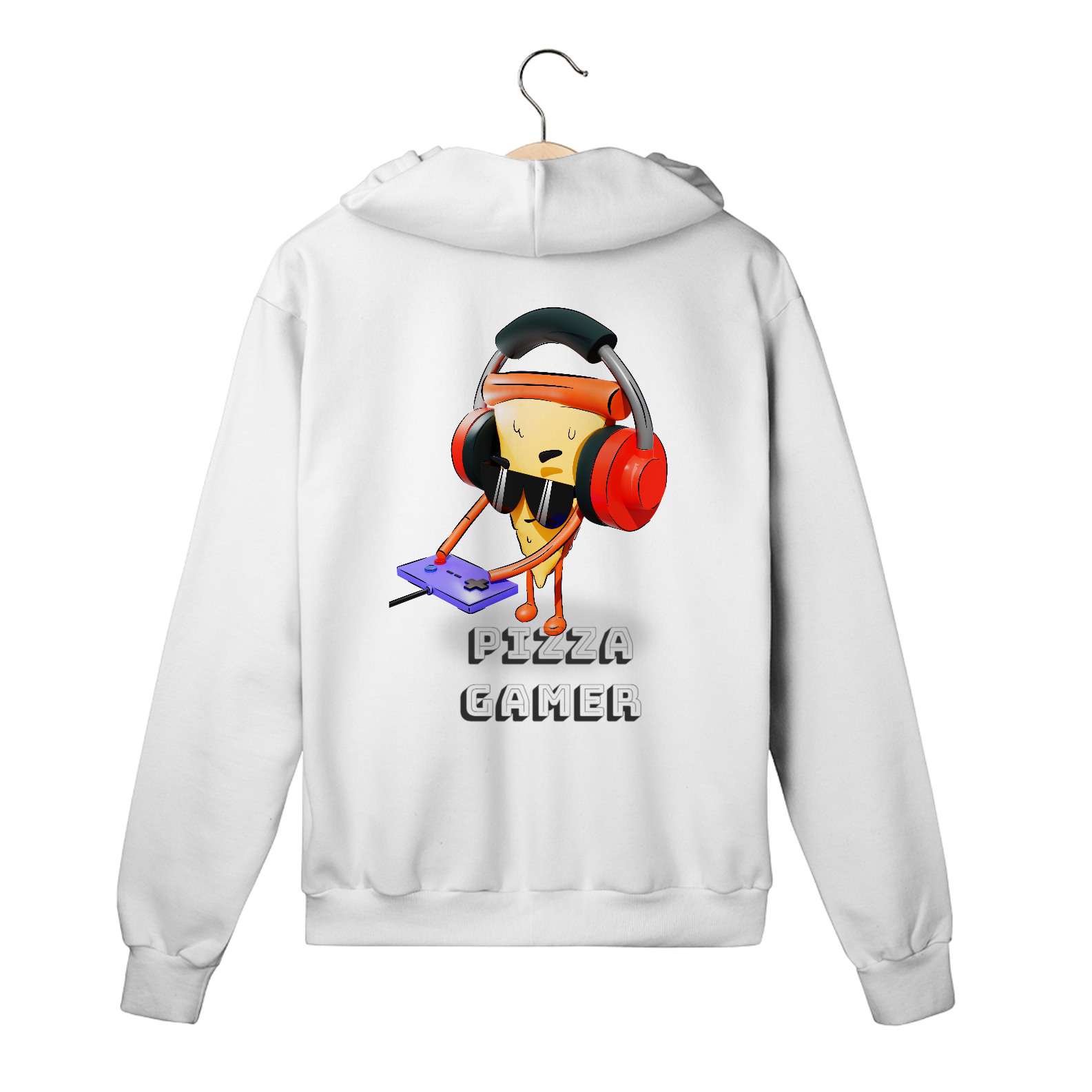 Moletom Com Zíper Pizza Gamer