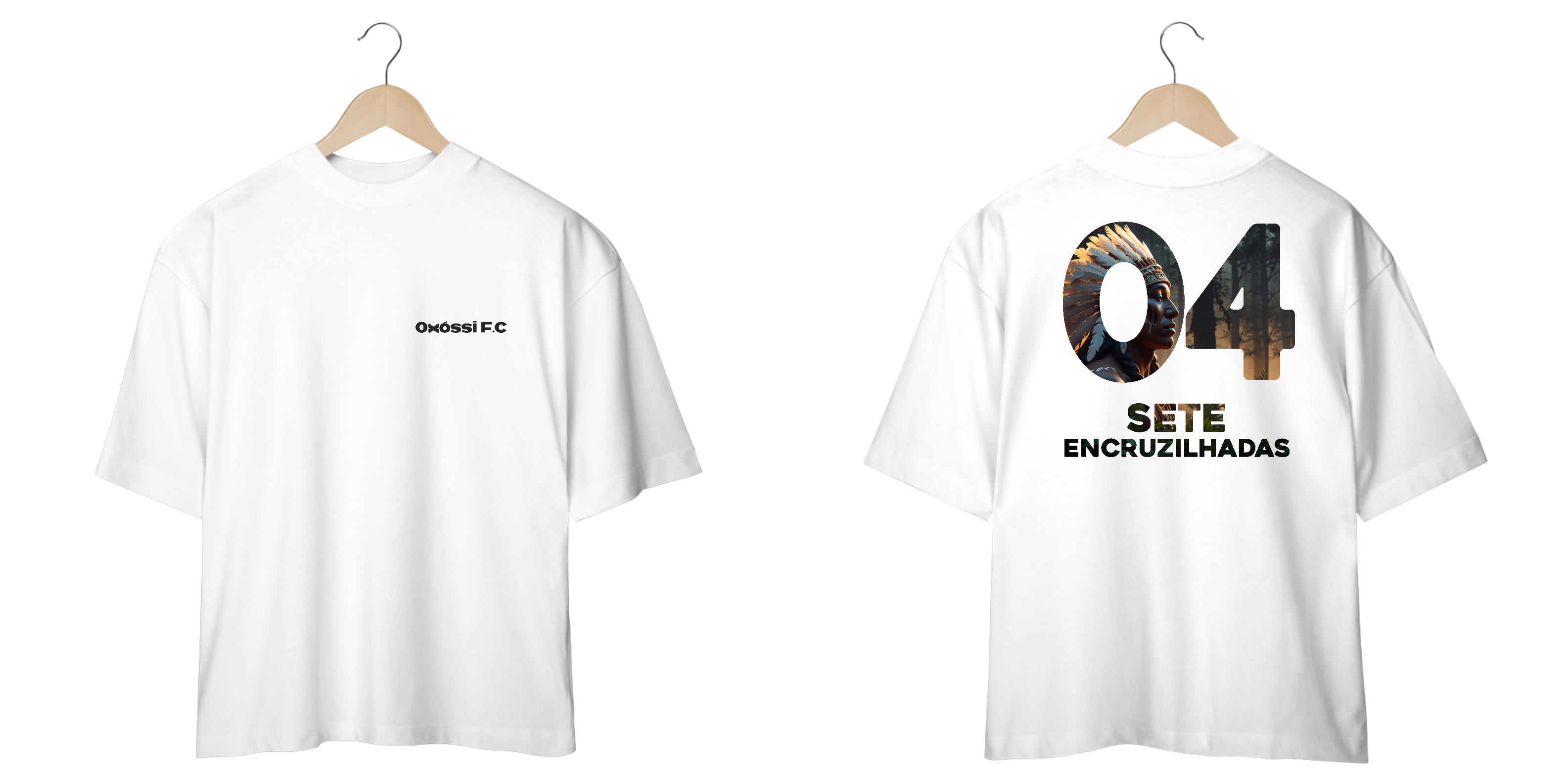 Camiseta Oversized - Caboclo Sete Encruzilhadas