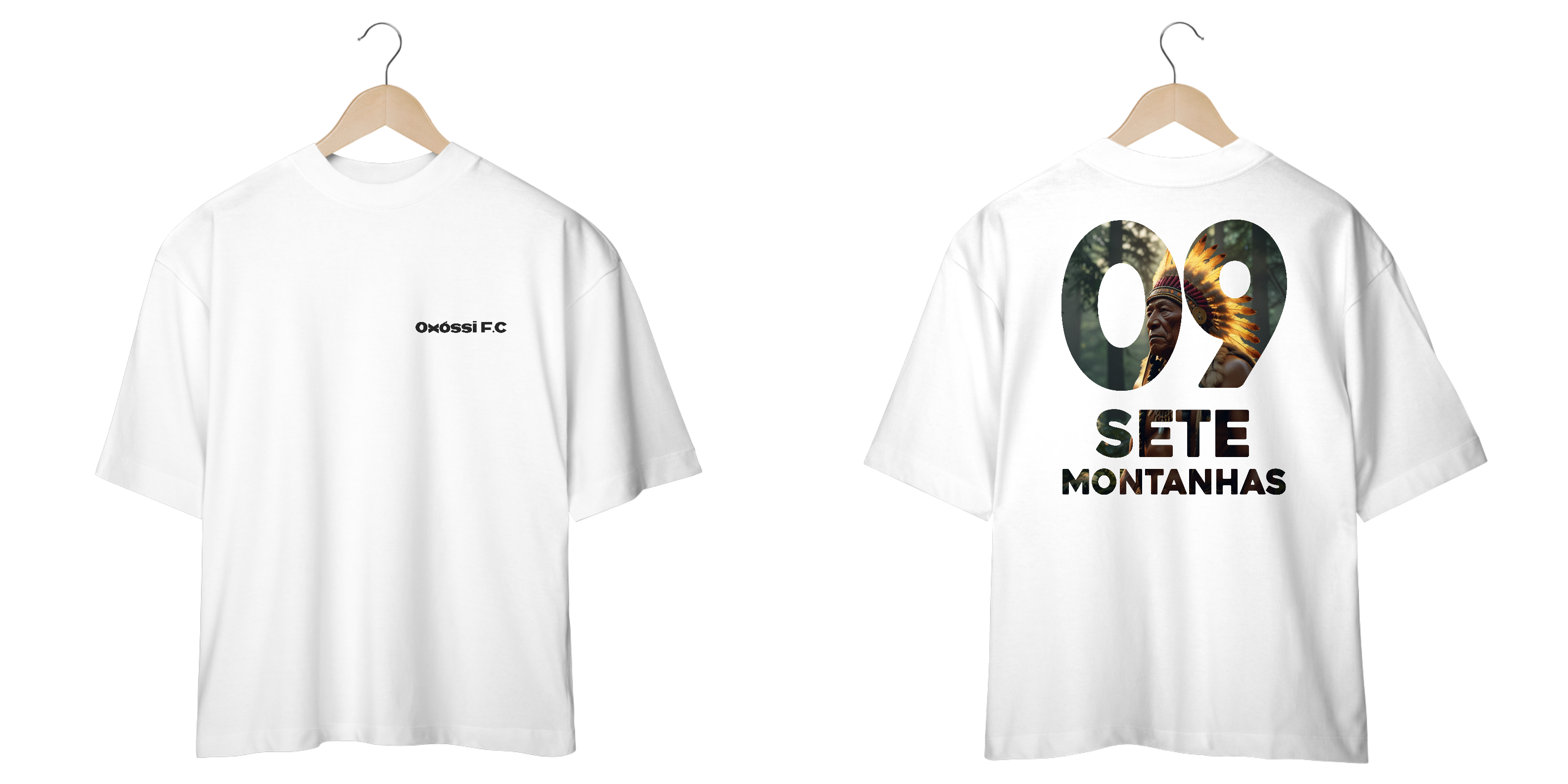 Nome do produto: Camiseta Oversized - Caboclo Sete Montanhas