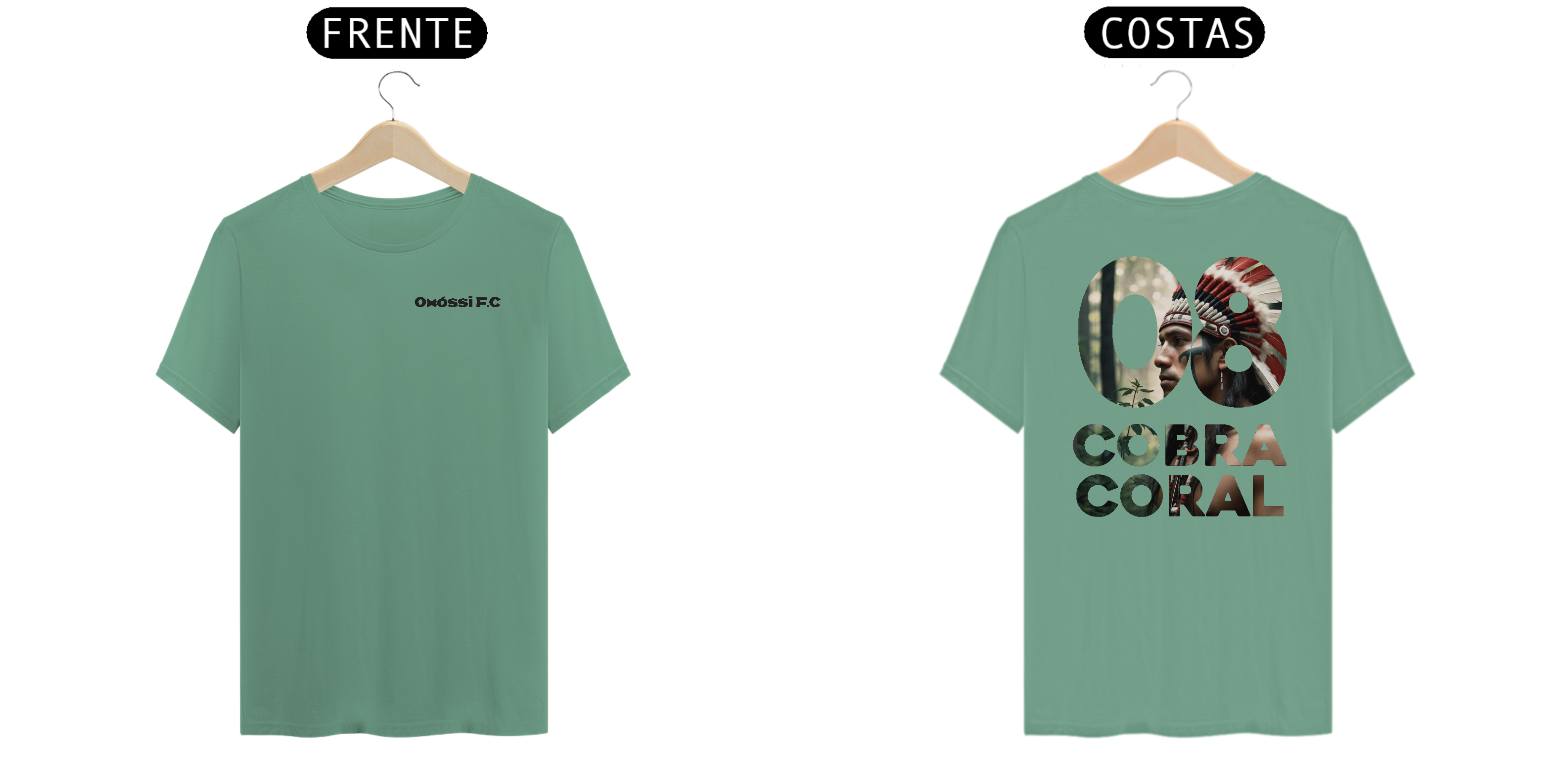 T-Shirt Estonada - Cobra Coral