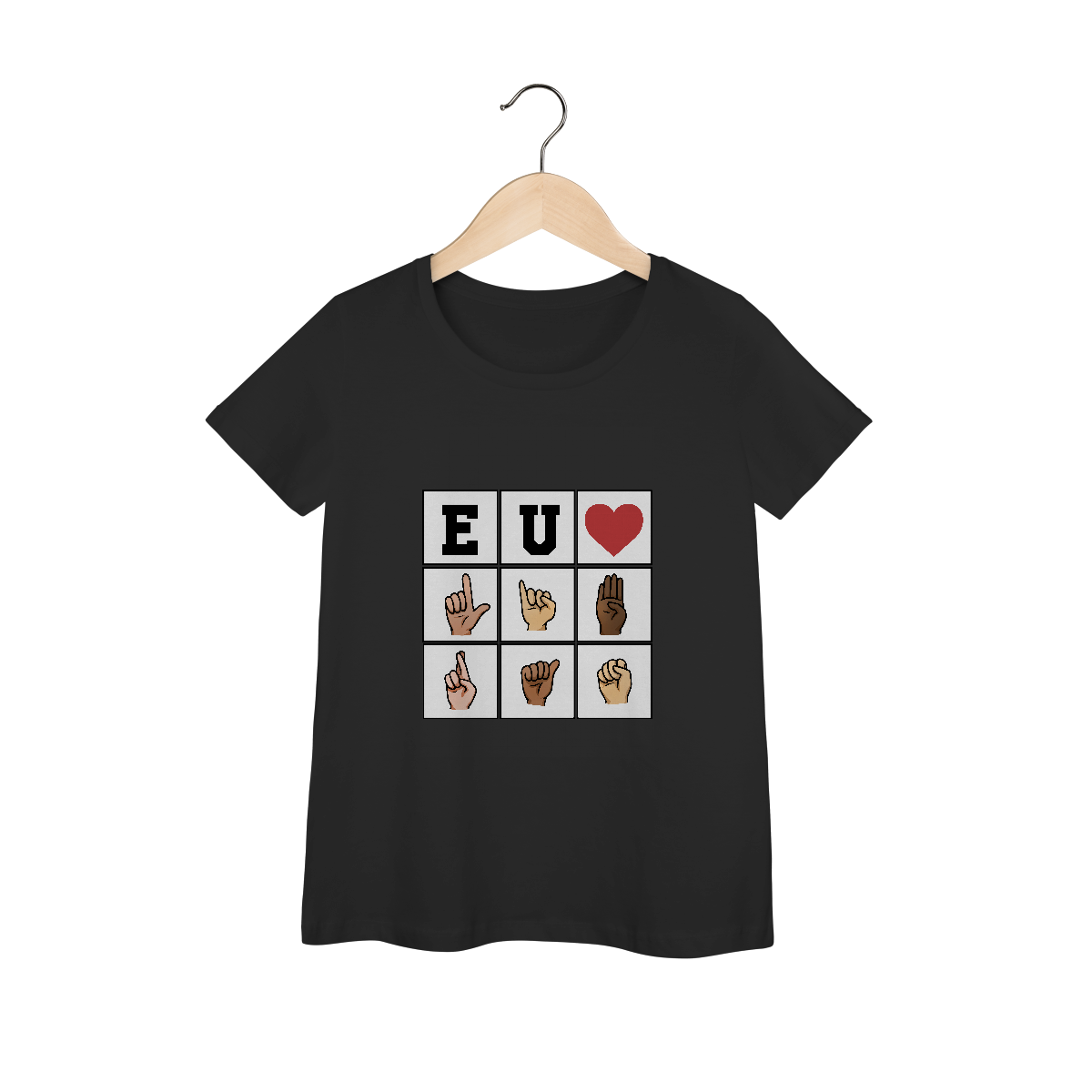 Eu ❤️ Libras - Baby Look Premium
