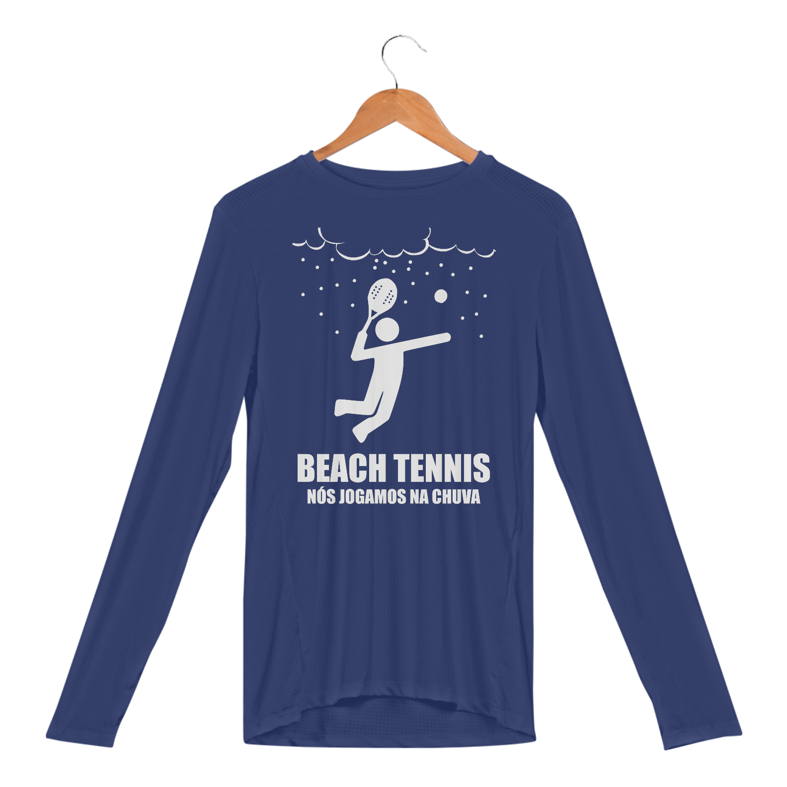 Manga Longa Dry UV - Jogamos na Chuva (Branco)