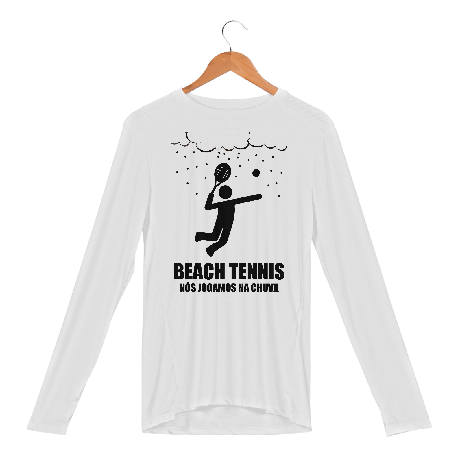 Manga Longa Dry UV - Jogamos na Chuva (Preto)