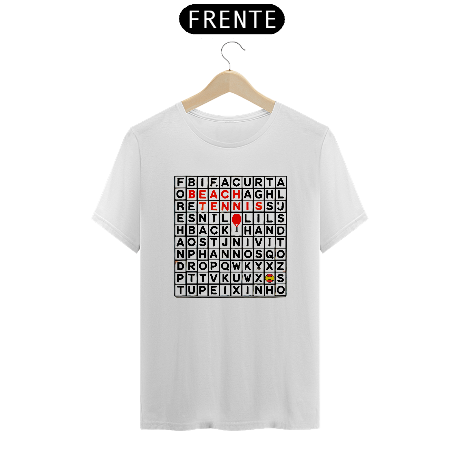 Camisa 100% Algodão - Caça Palavras