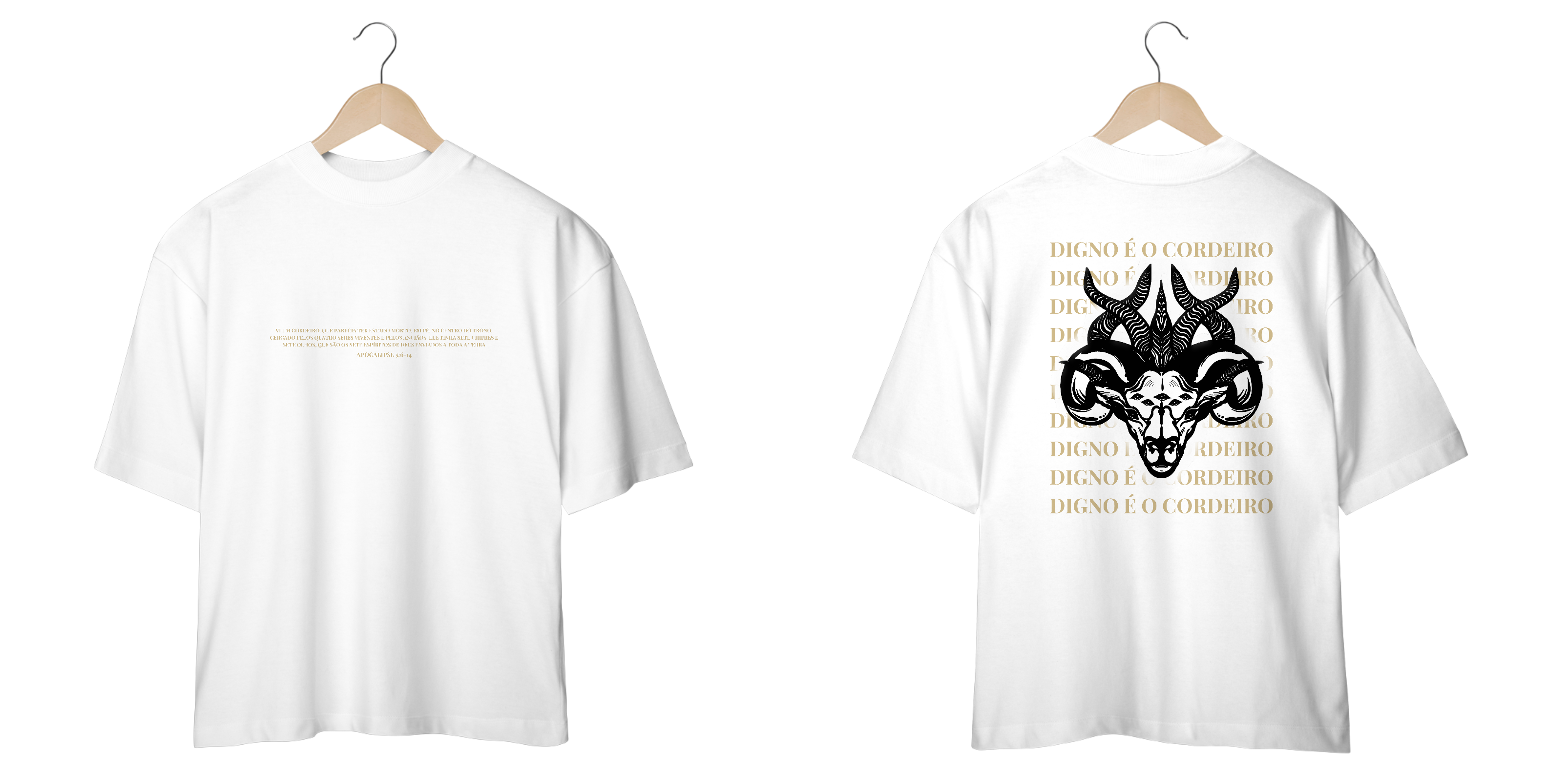 Camiseta Oversized Apocalipse 5 - Branca