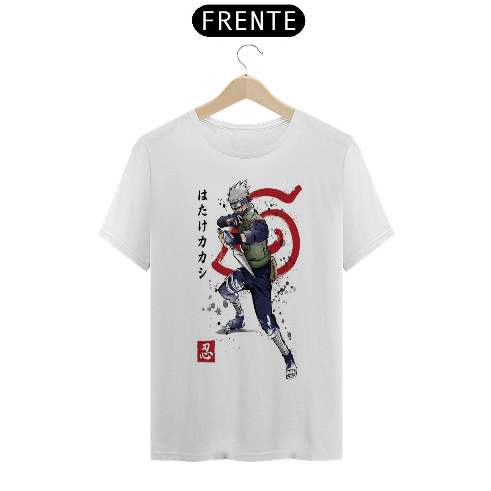 Coleção de Camisetas Naruto - Personagem Kakashi Hatake