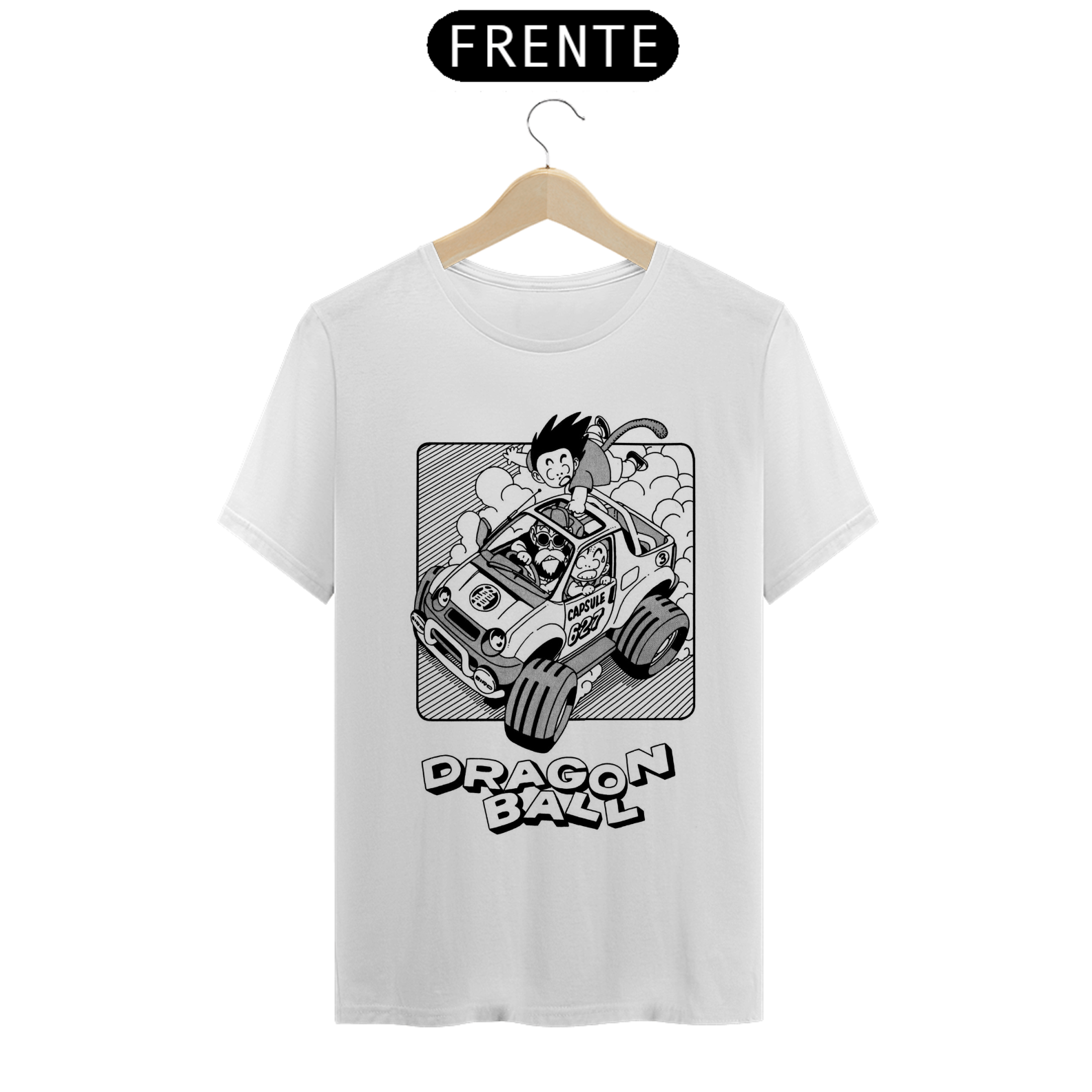Coleção de Camisetas Dragon Ball (Camiseta Branca)