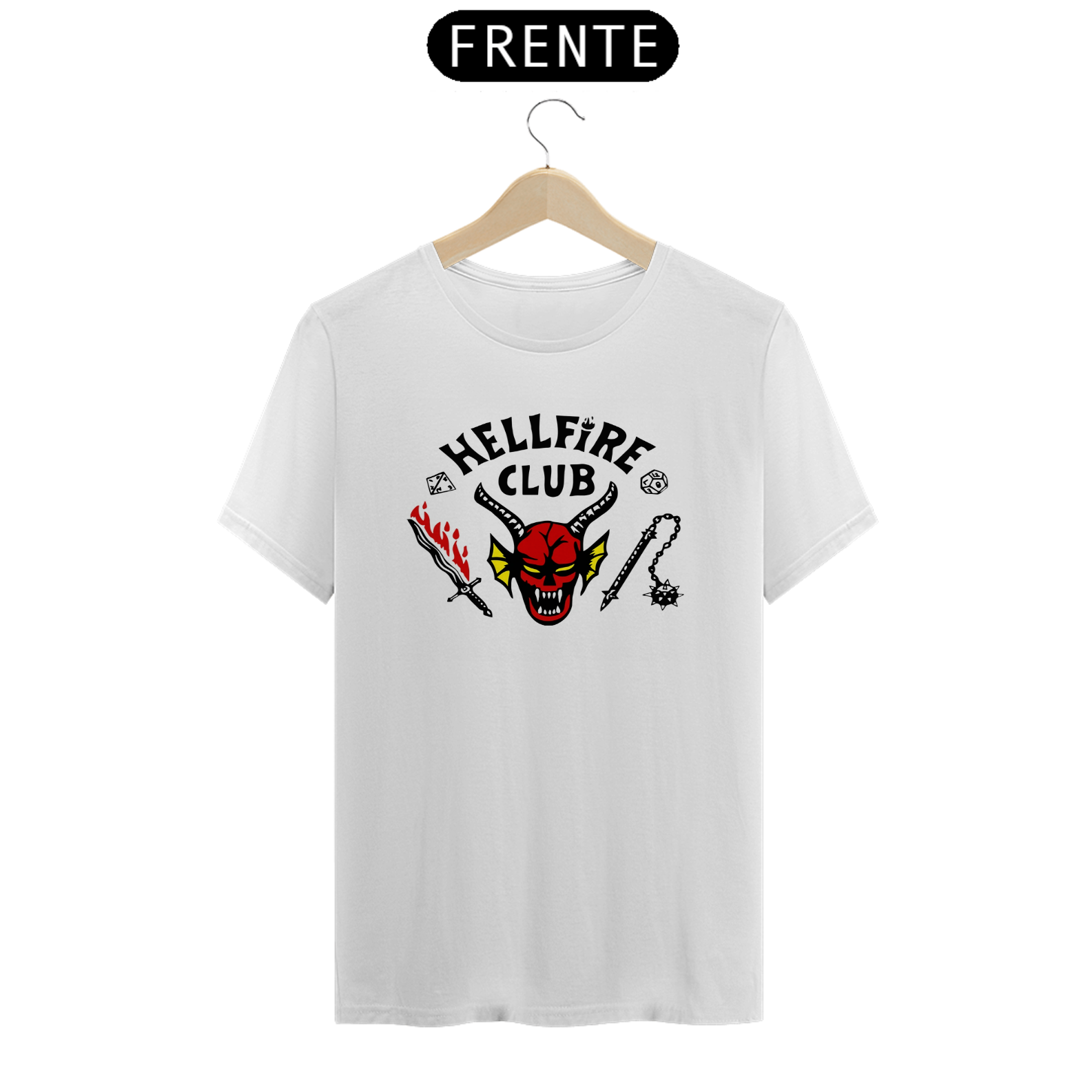 Coleção de Camisetas Filmes e Séries - Stranger Things: Hellfire Club