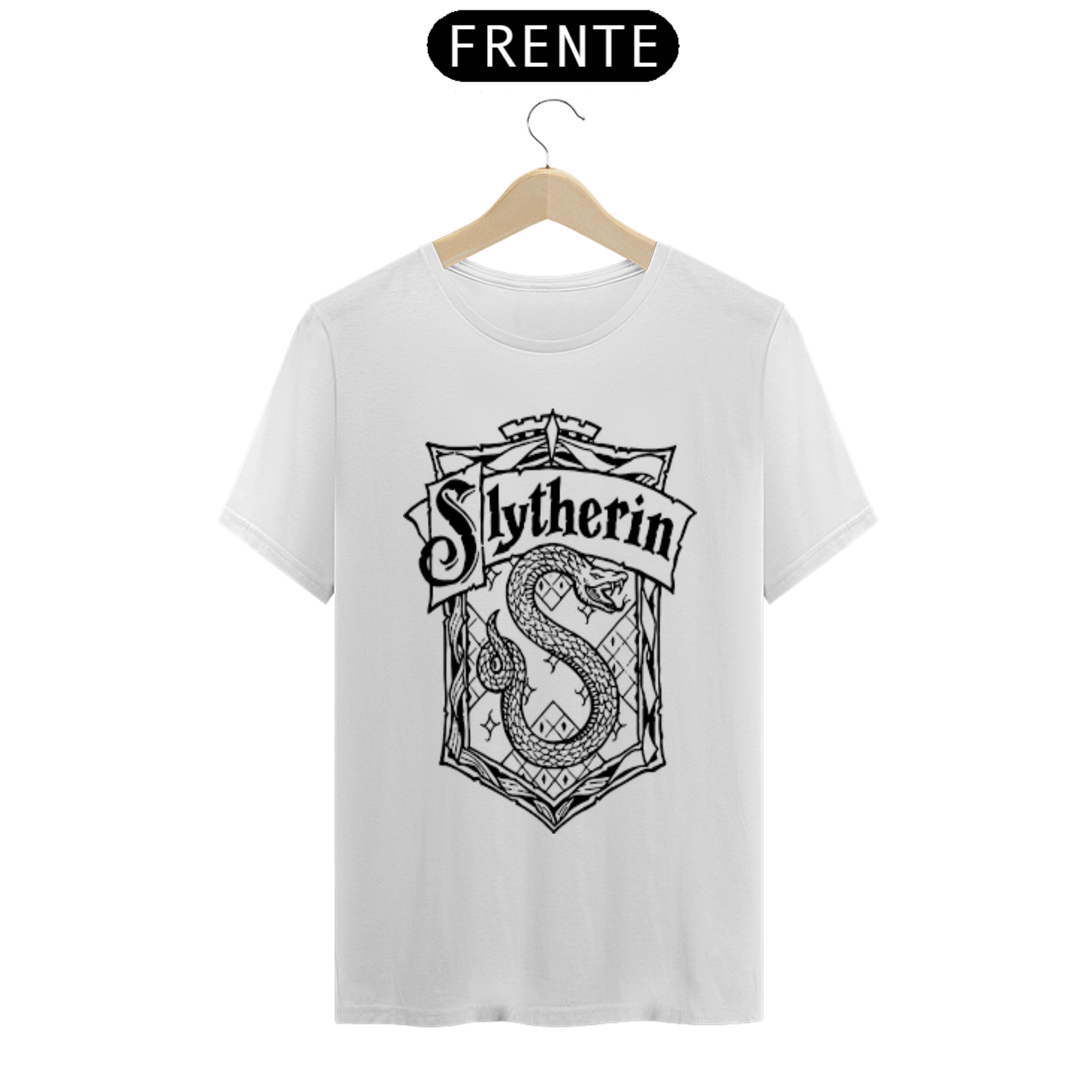Coleção de Camisetas Filmes e Séries - Harry Potter - Fundadores de Hogwarts: Brasão de Salazar Slytherin
