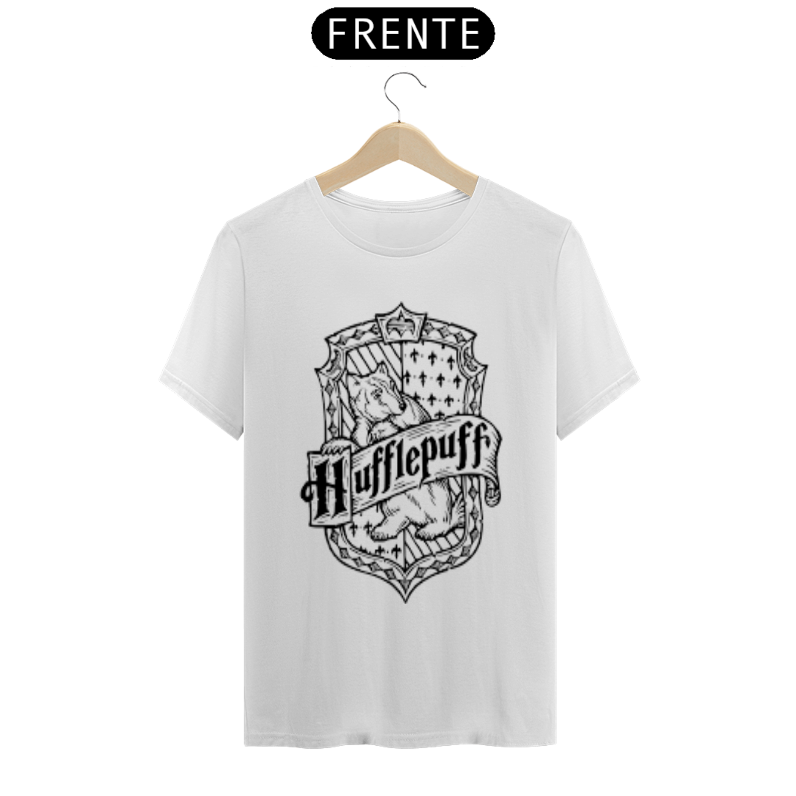 Coleção de Camisetas Filmes e Séries: Harry Potter - Fundadores de Hogwarts: Brasão de Hefflepuff