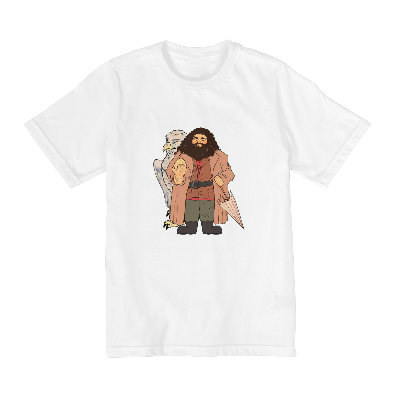 Coleção Camisetas Filmes e Séries: Harry Potter Infantil - Rubeus Hagrid e Bicuço