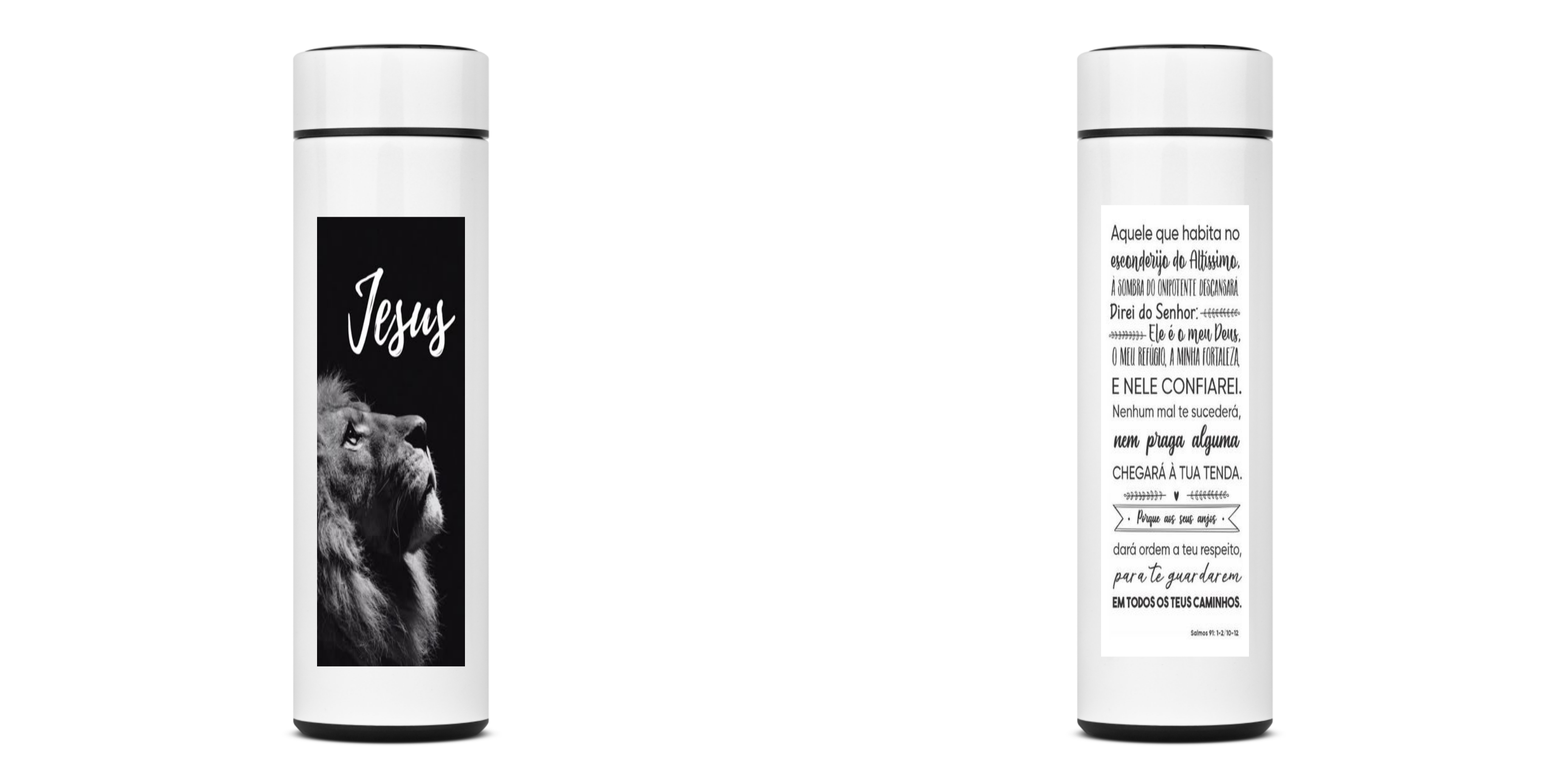 Garrafa Térmica  Jesus - Salmo 91 edição Limitada 