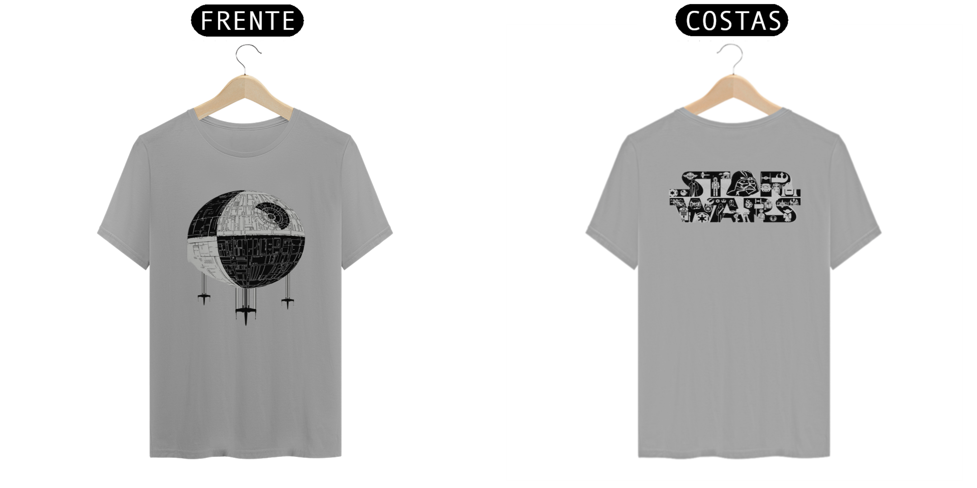 Coleção de Camisetas Filmes e Séries - Star Wars - Estrela da Morte