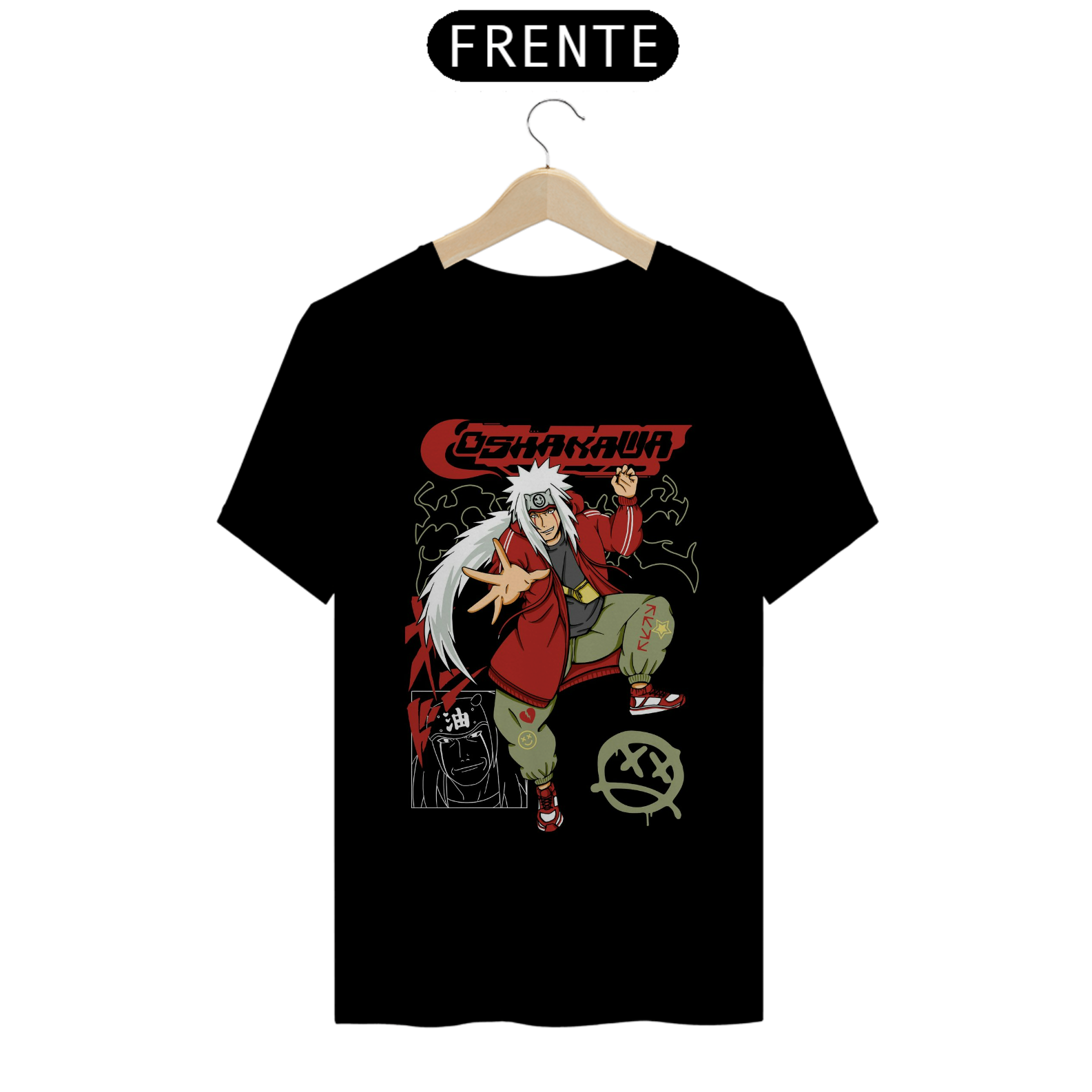 Coleção de Camisetas Naruto - Personagem Jiraya