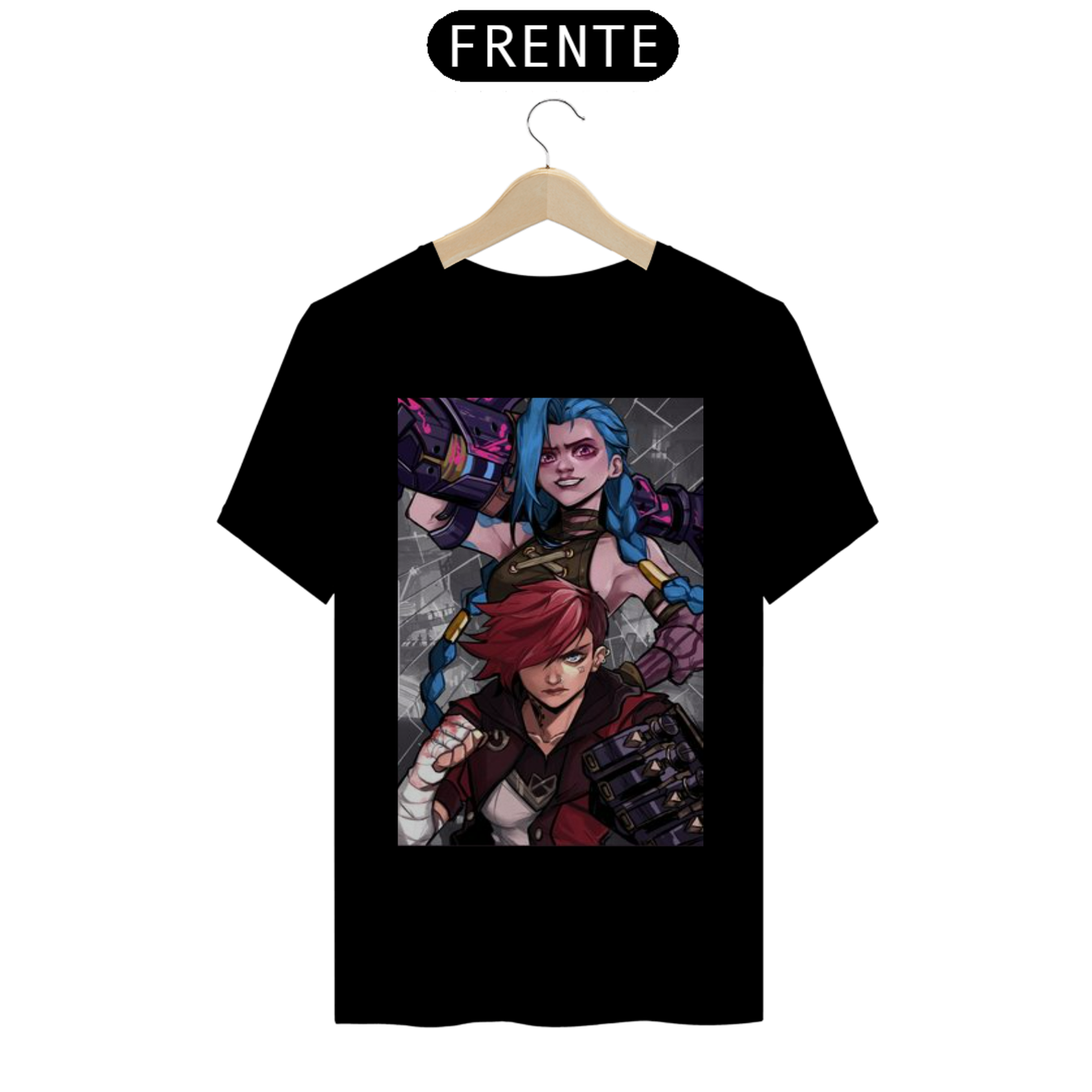 Coleção de Camisetas League of Legends / Arcane - Jinx e Vi