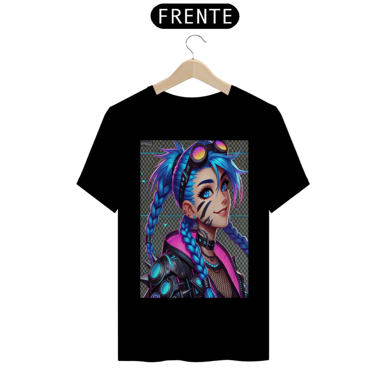 Coleção de Camisetas League of Legends / Arcane - Jinx (Imagem exclusiva e Inspirada na Jinx)