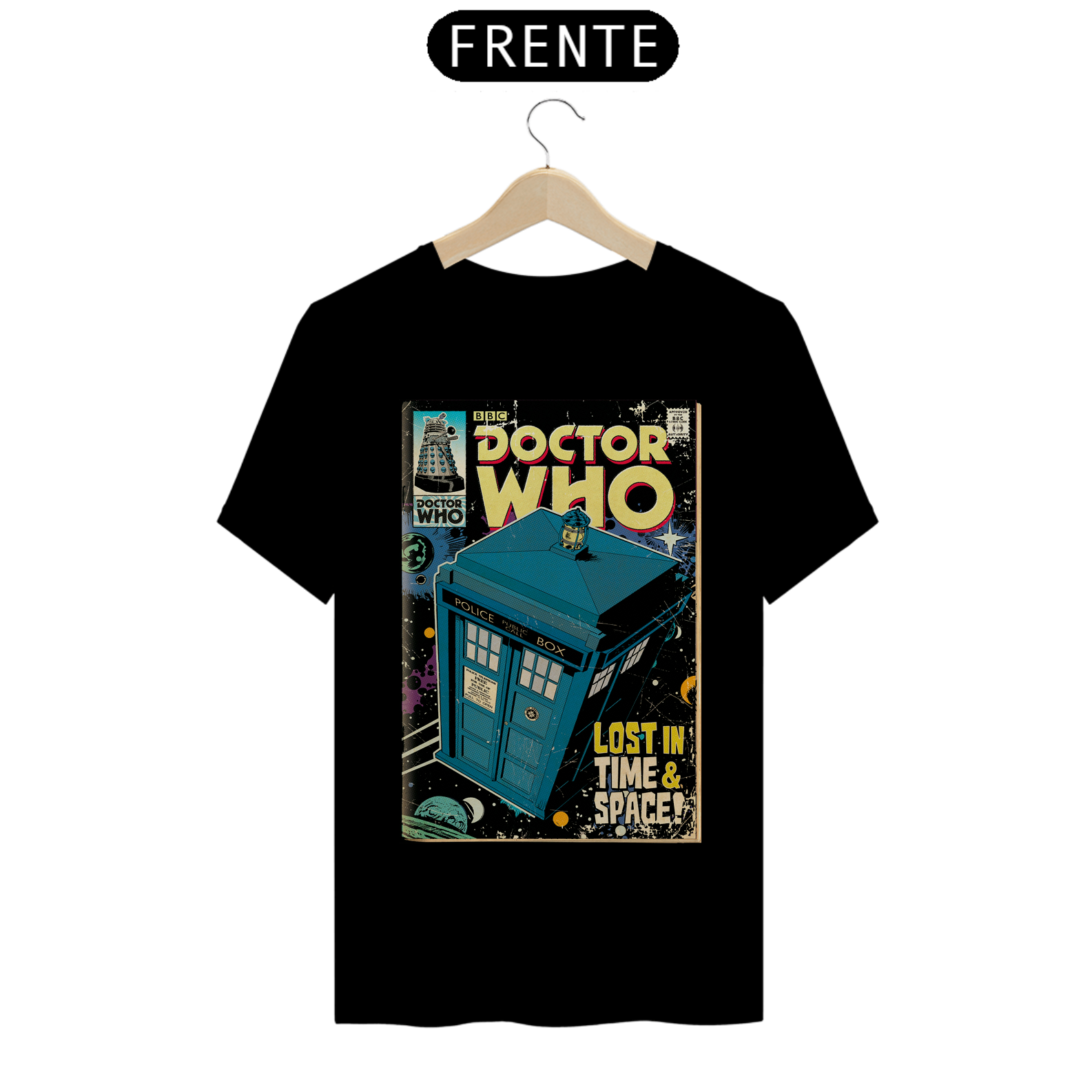 Coleção de Camisetas Filmes e Séries - Doctor Who - T.A.R.D.I.S.