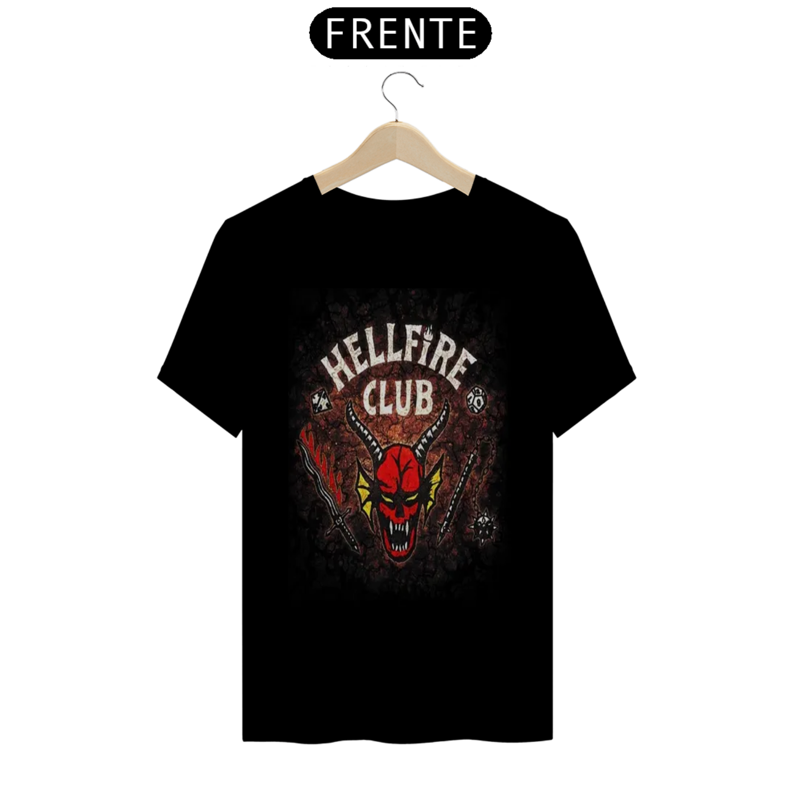 Coleção de Camisetas Filmes e Séries - Stranger Things: Hellfire Club