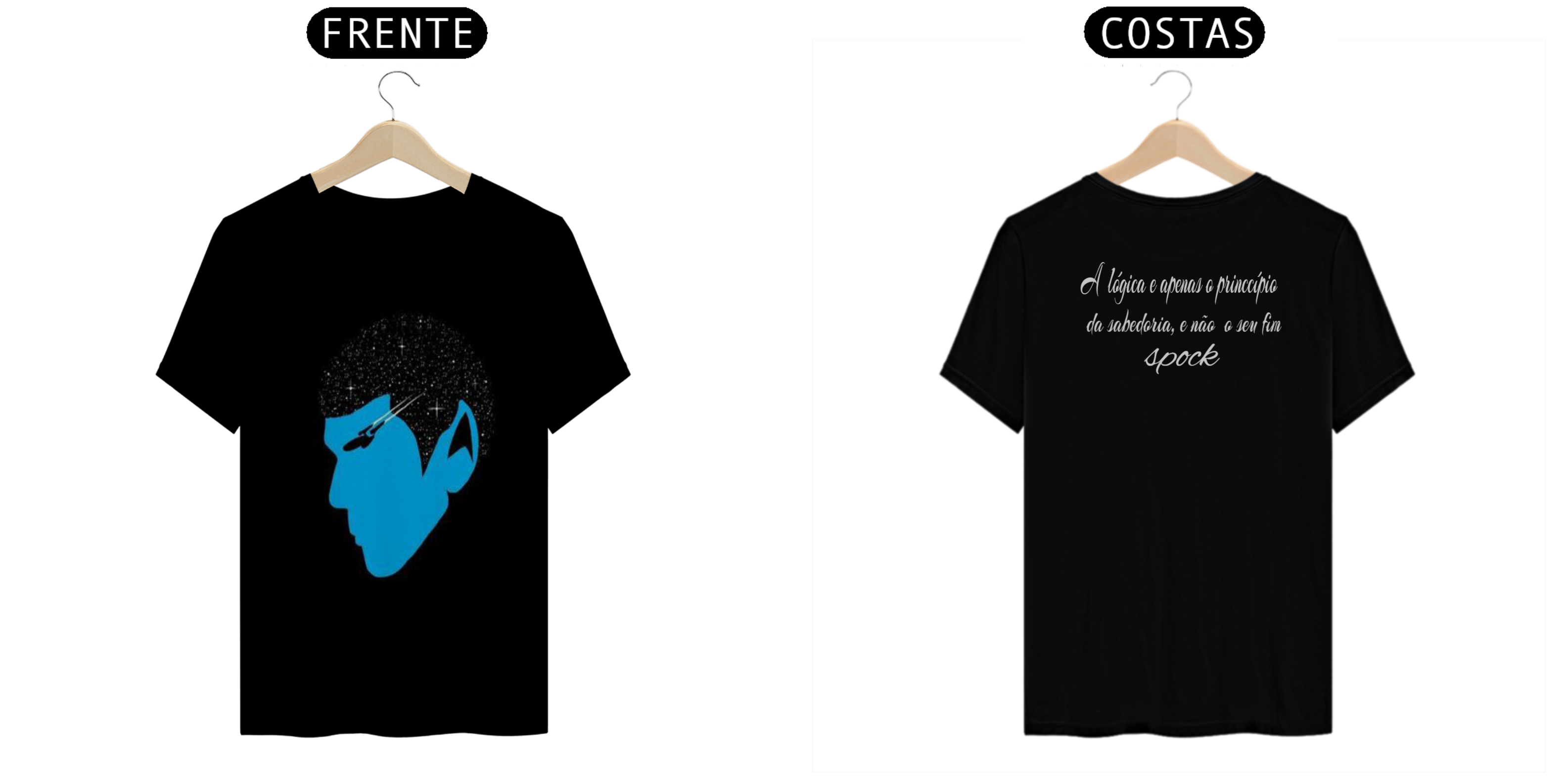 Coleção de Camisetas Filmes e Séries - Star Trek - Spock