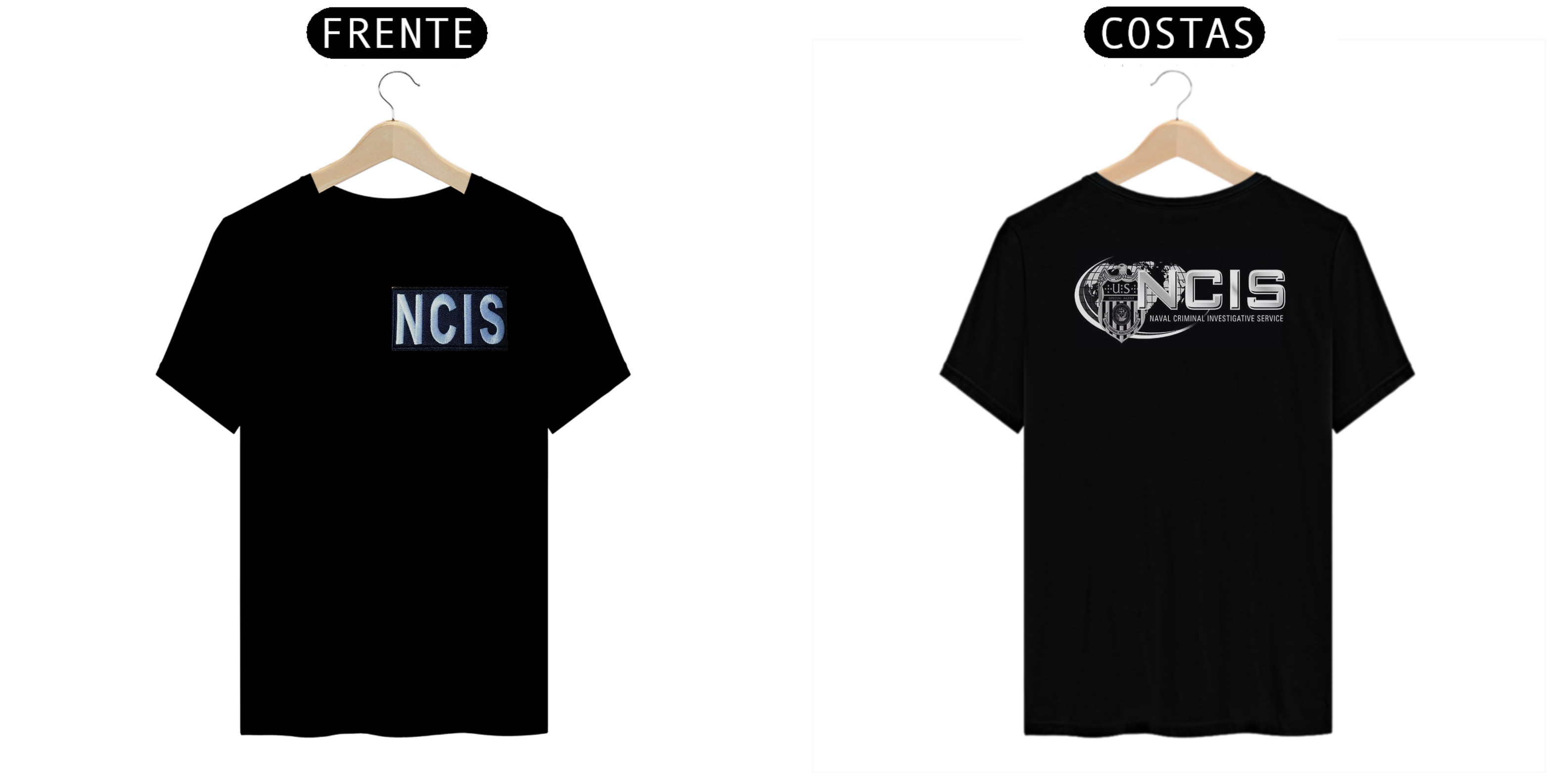 Coleção de Camisetas Filmes e Séries - NCIS - Cor Preta