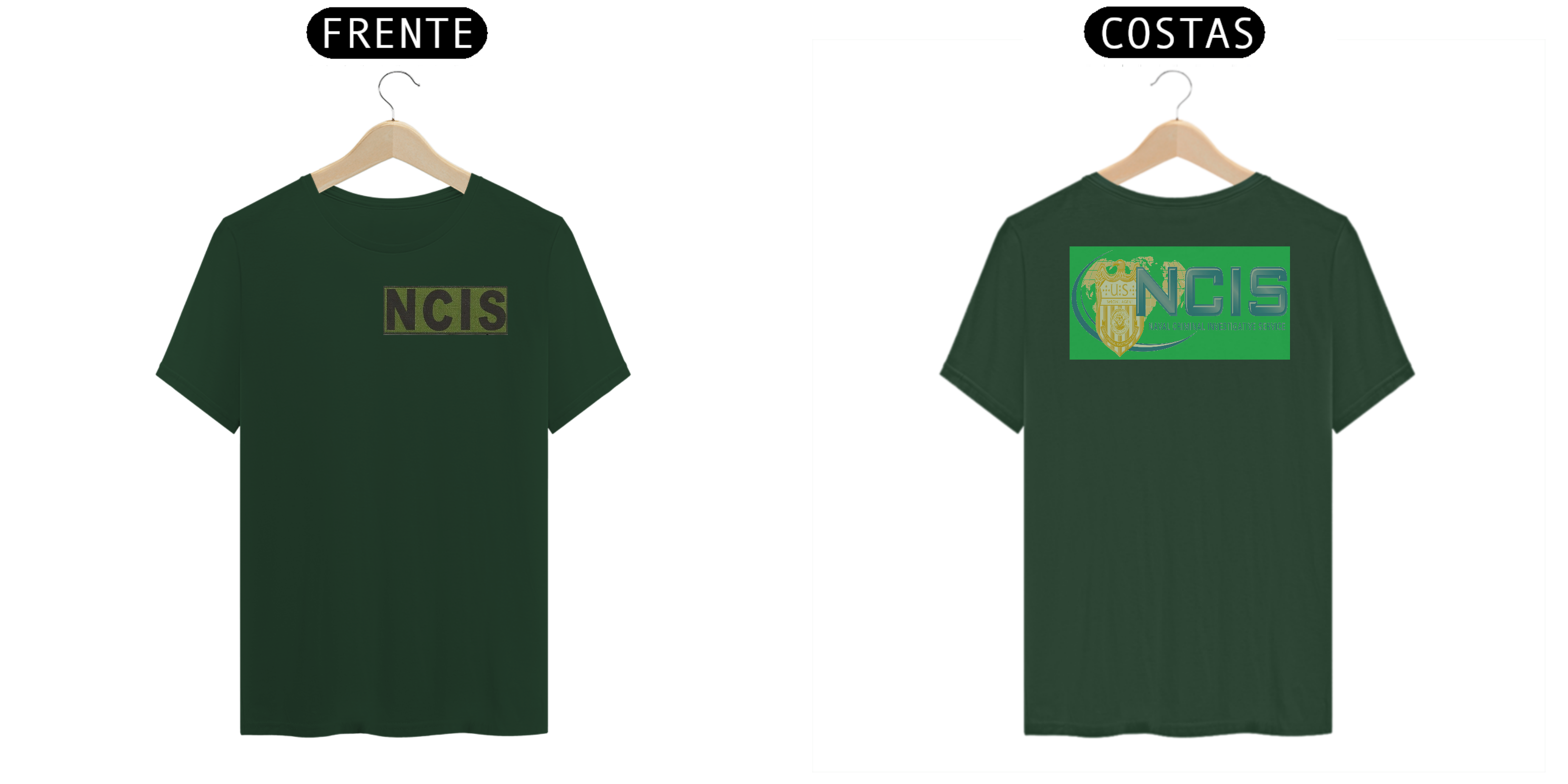 Coleção de Camisetas Filmes e Séries - NCIS - Cores Verdes