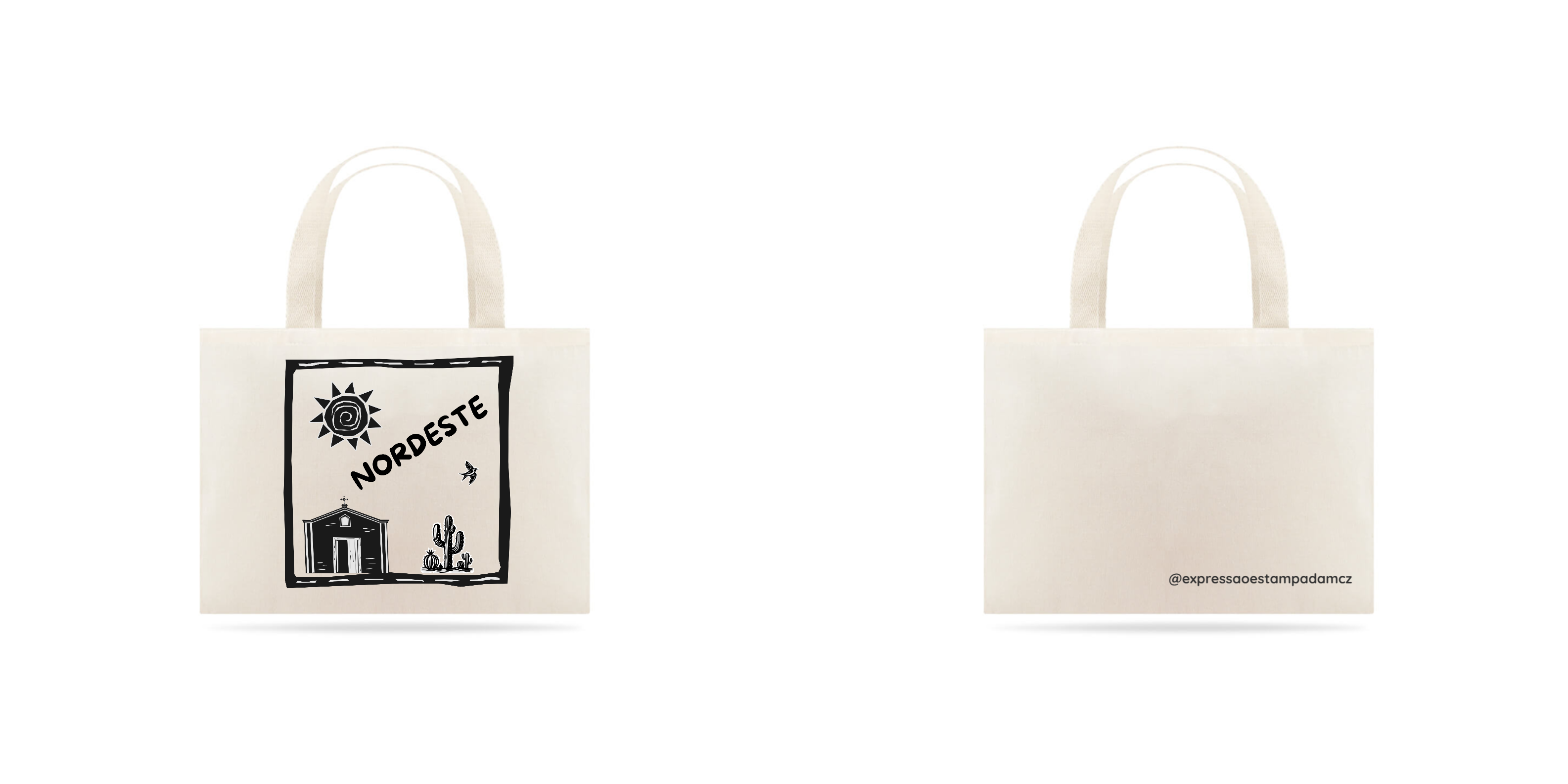 Ecobag xilogravuras nordeste