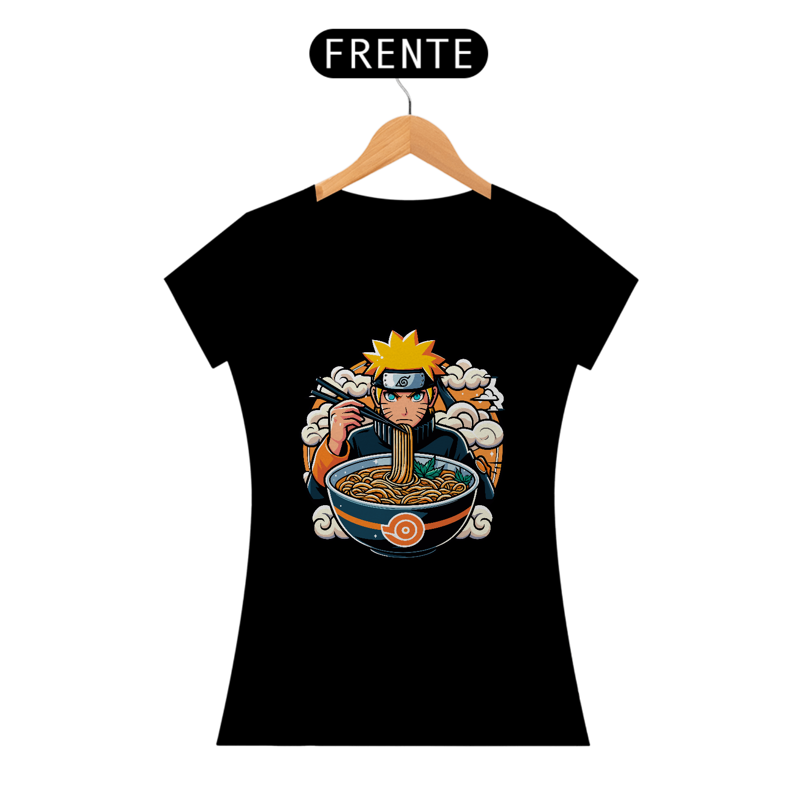 Camisa Baby Long Feminina Naruto
