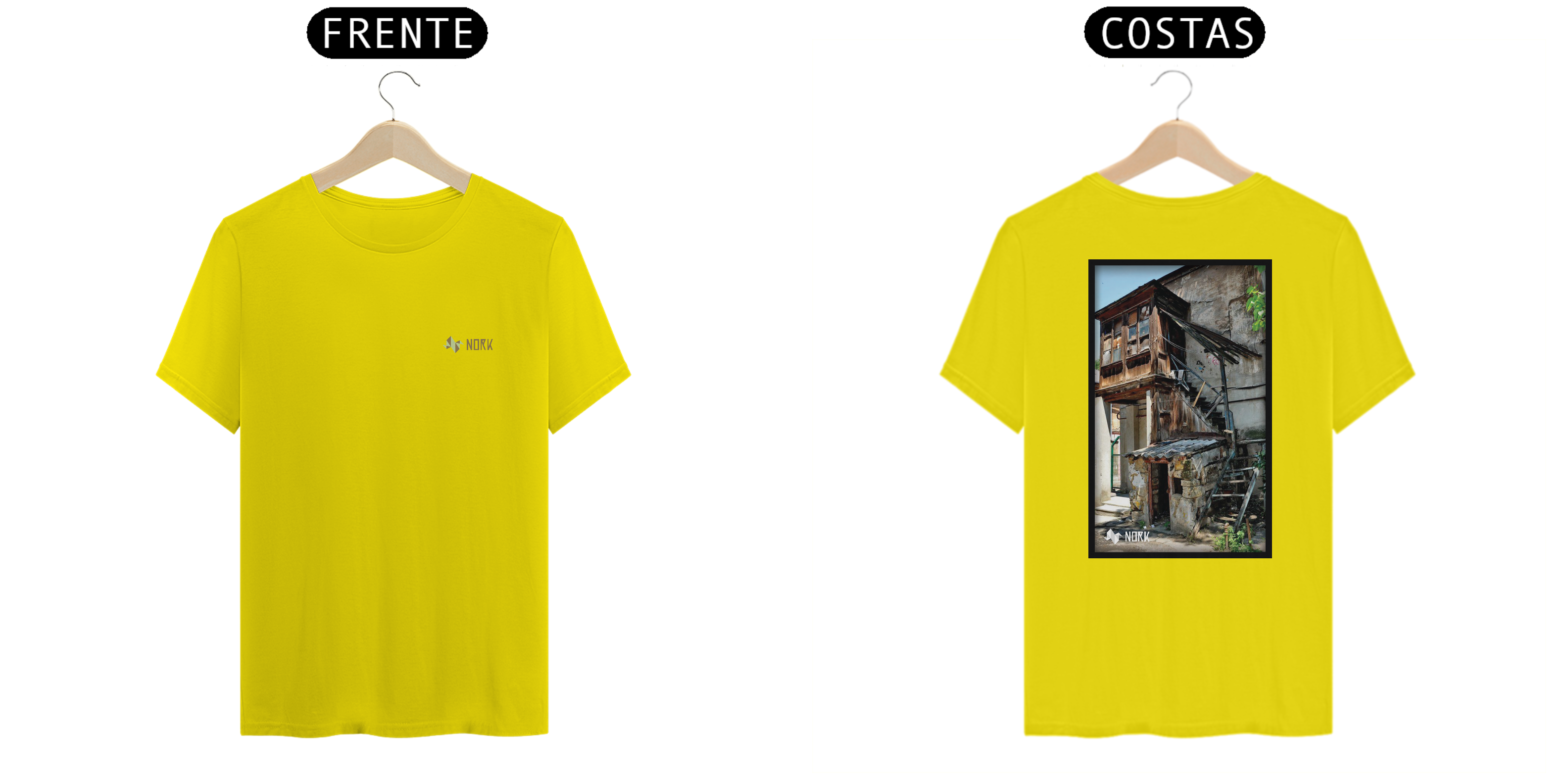Camisa Nork Art Histórias de Madeira e Pedra Quality