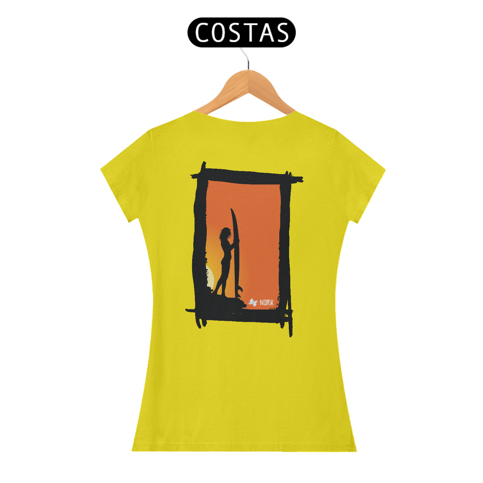 Camisa Nork SurfSunset Surfer Baby Look Quality