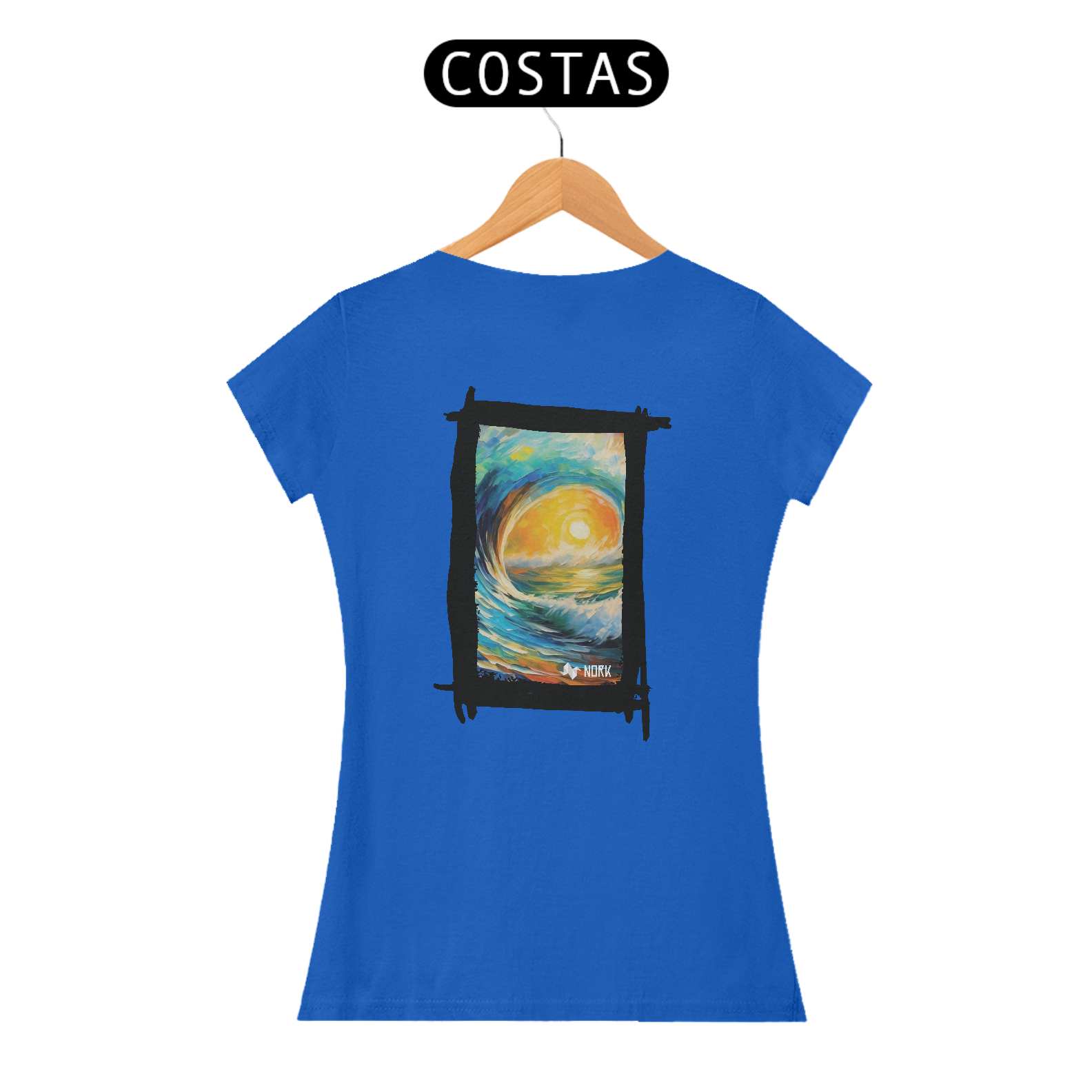 Camisa Nork Surf Onda Solar Baby Look Quality