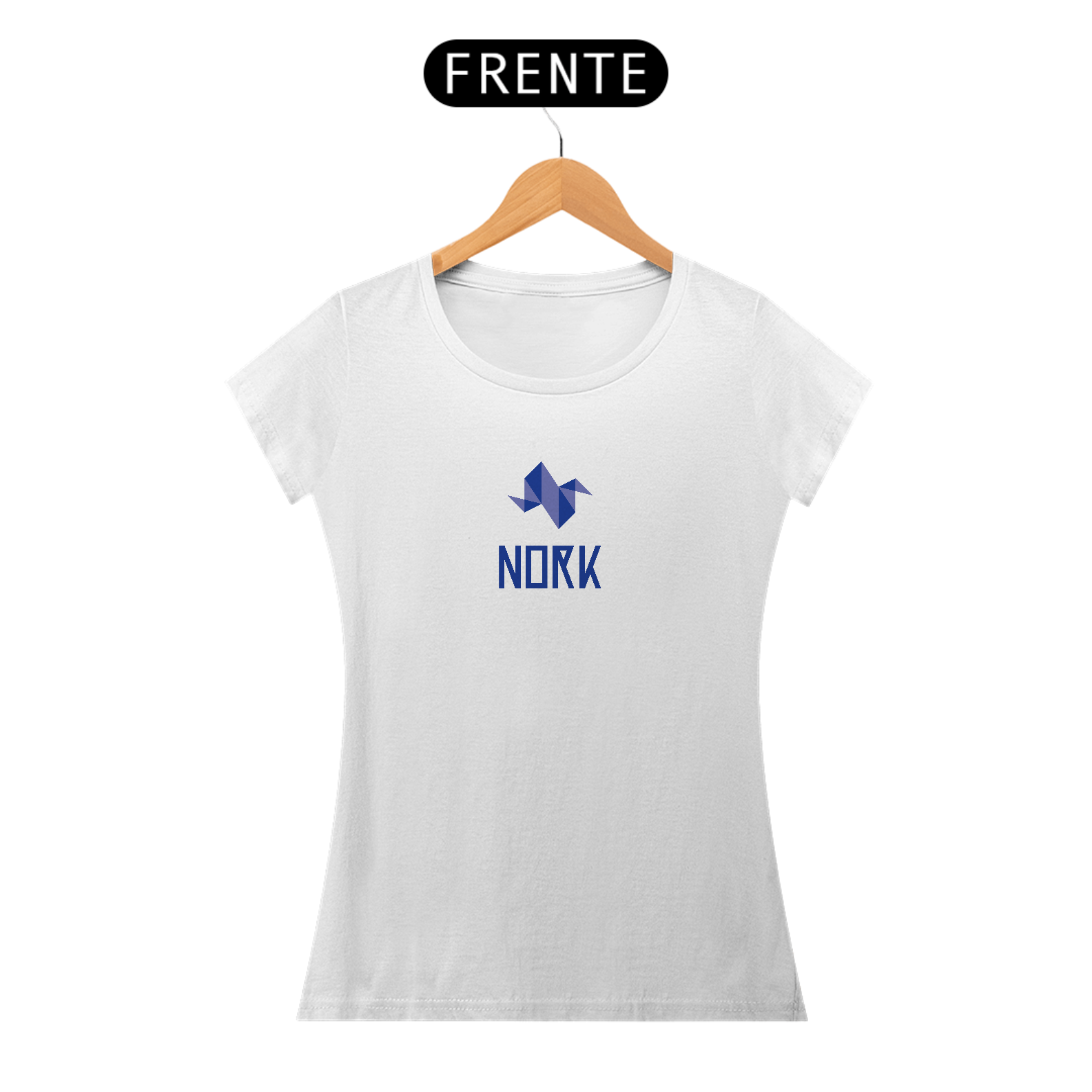 Camisa Nork Logo Vertical Baby Look Quality