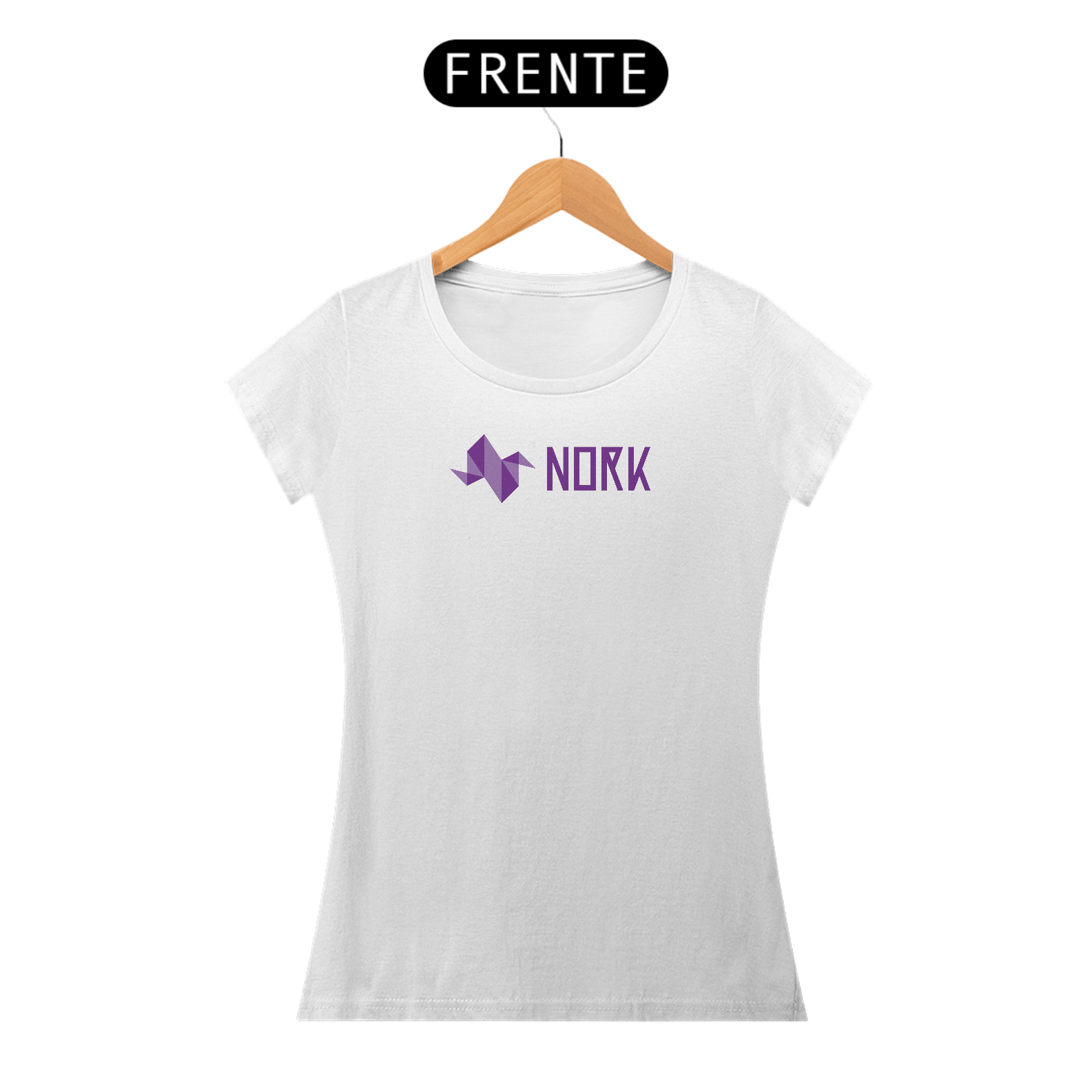 Camisa Nork Logo Horizontal Baby Look Quality
