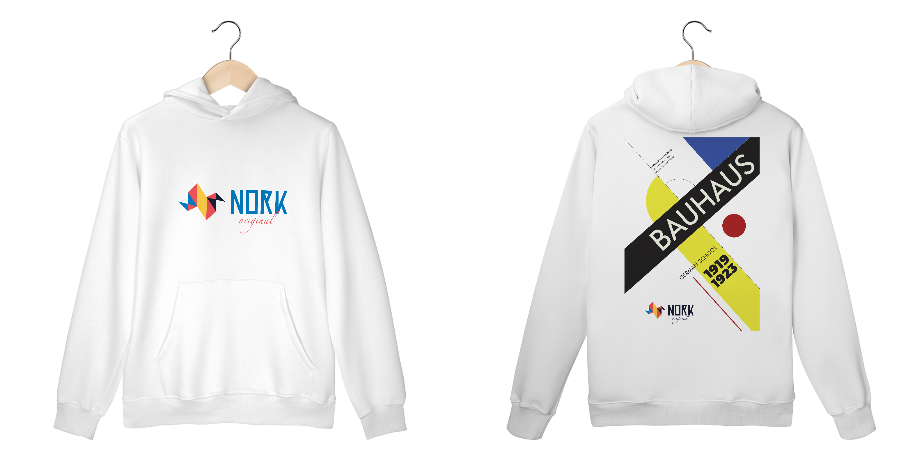 Casaco Moletom Canguru Nork Original Bauhaus German Art School