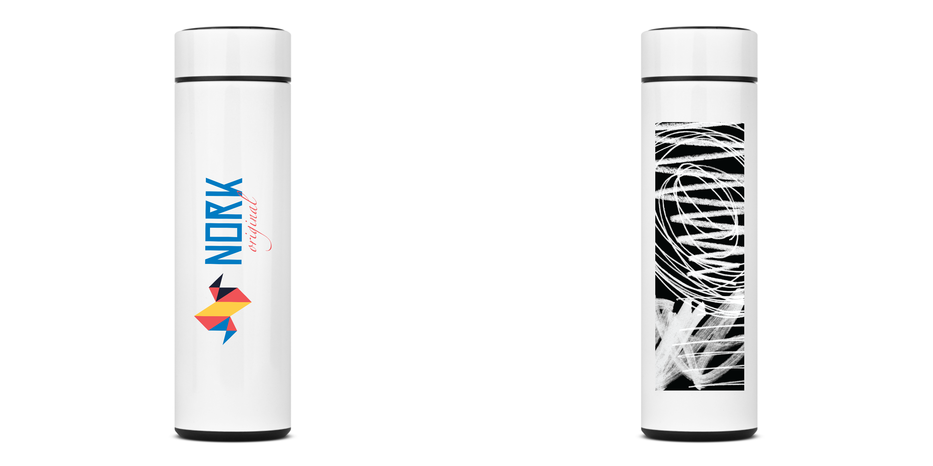 Garrafa Térmica Nork Original Terapia Círculos e Linhas - 400ml
