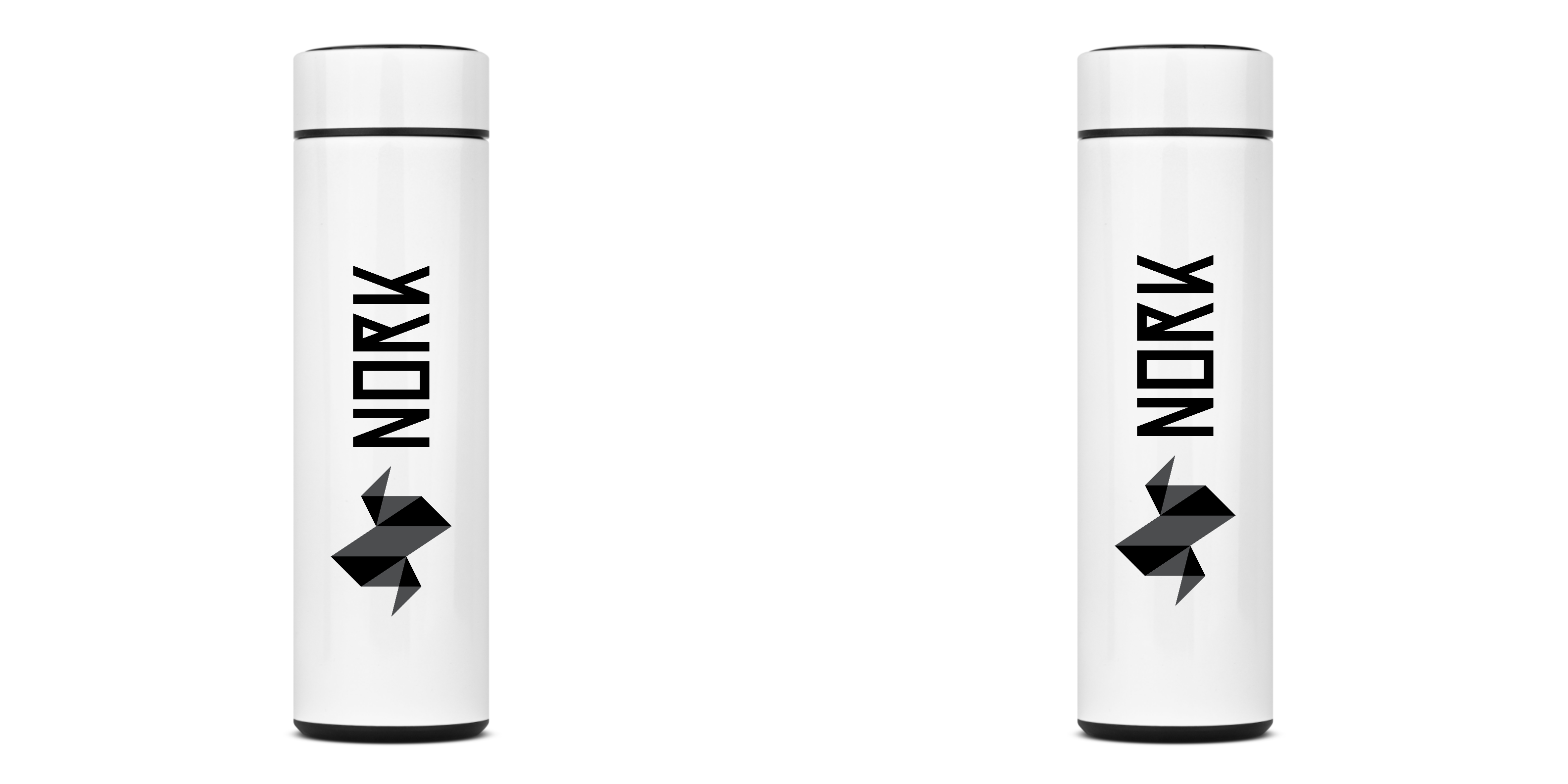 Garrafa Térmica Nork Logo Preta - 400ml