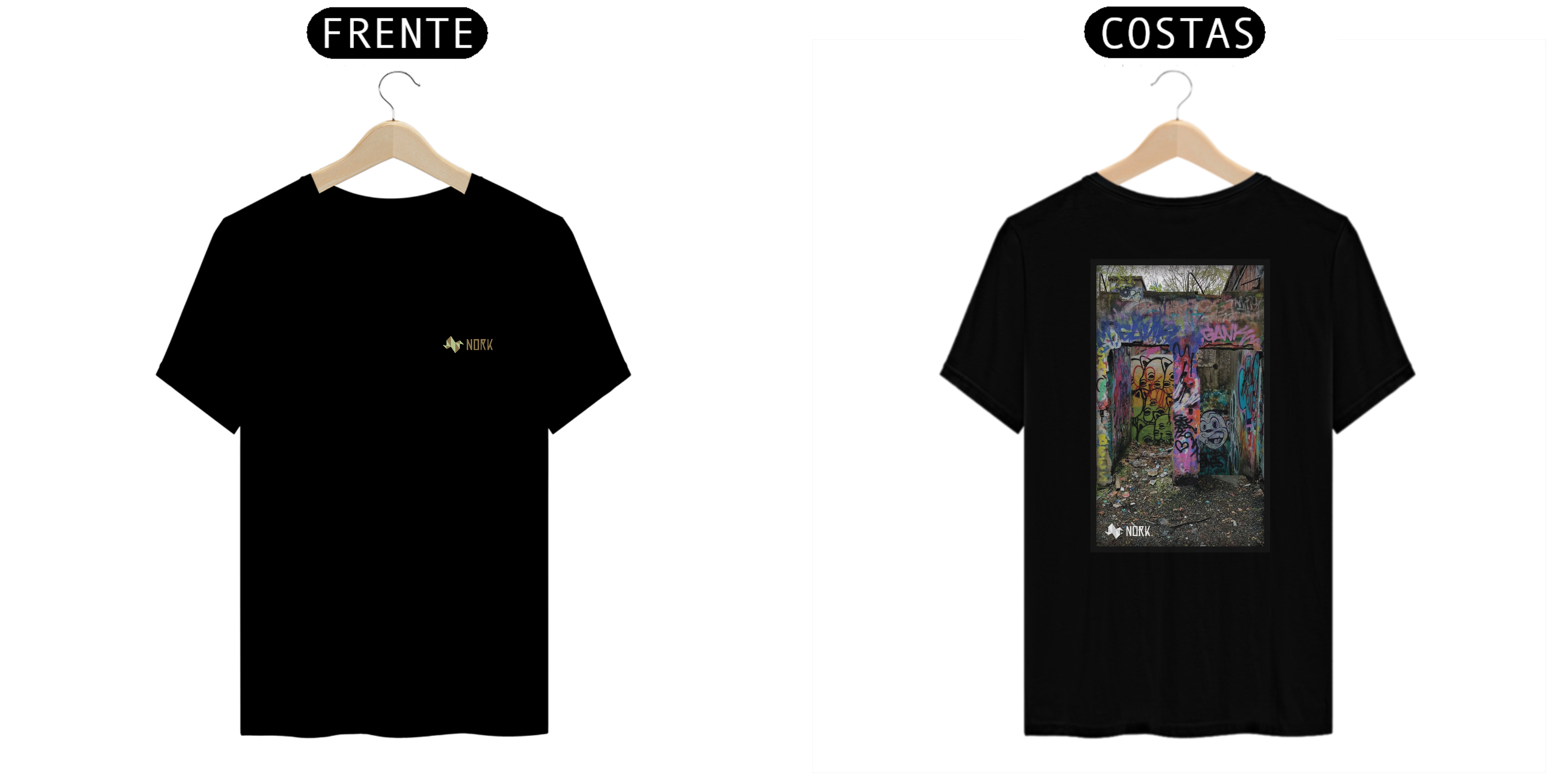 Camisa Nork Art Ruínas Coloridas Quality