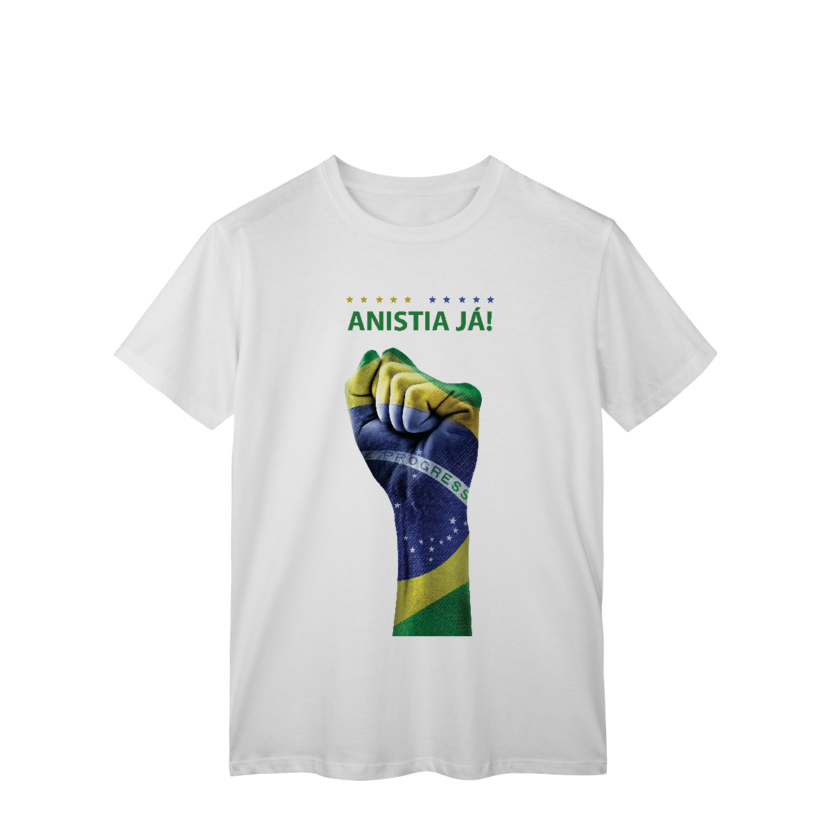 Punho Bolsonaro Verde e Amarelo - Anistia Já